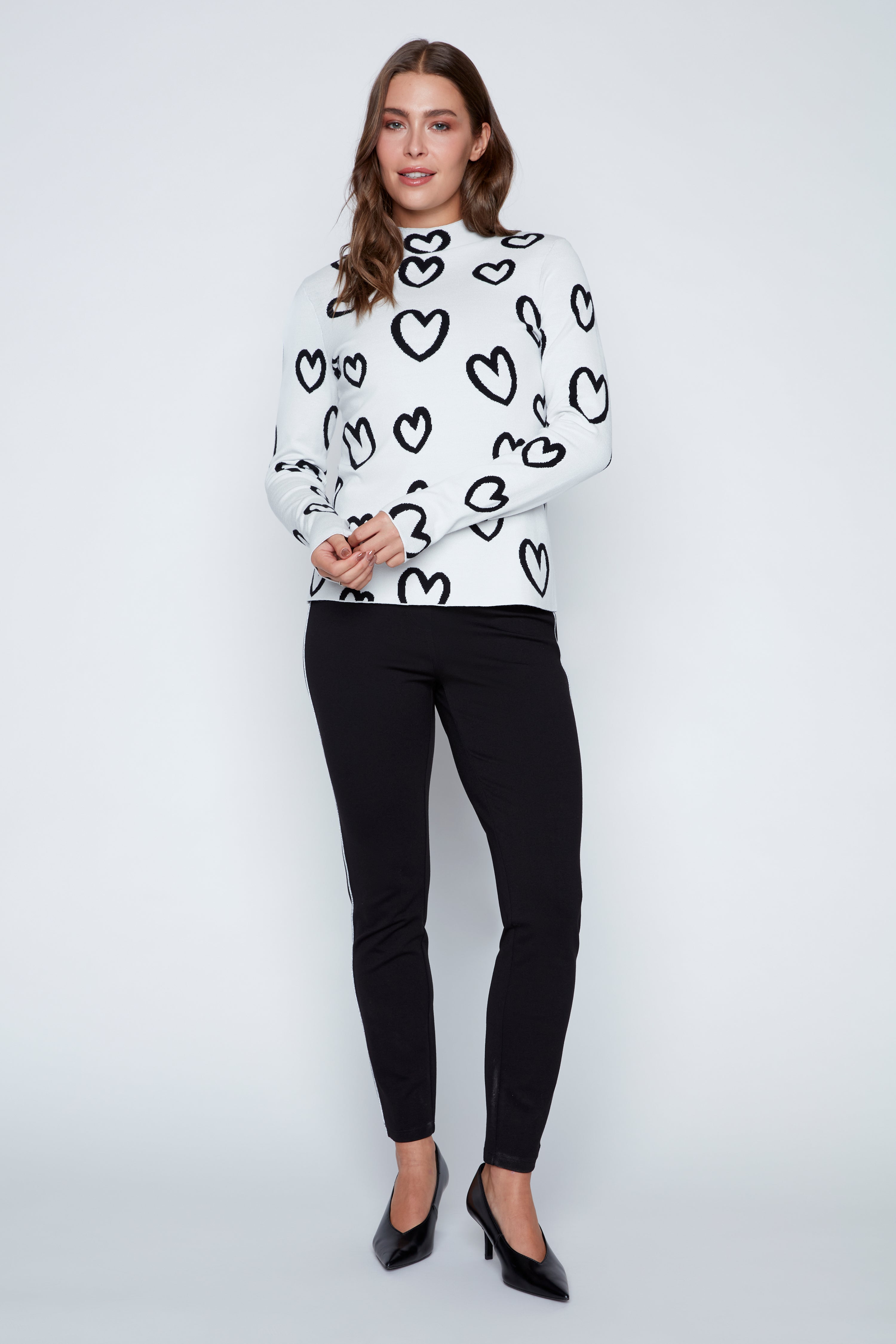 Le pull à col montant réversible