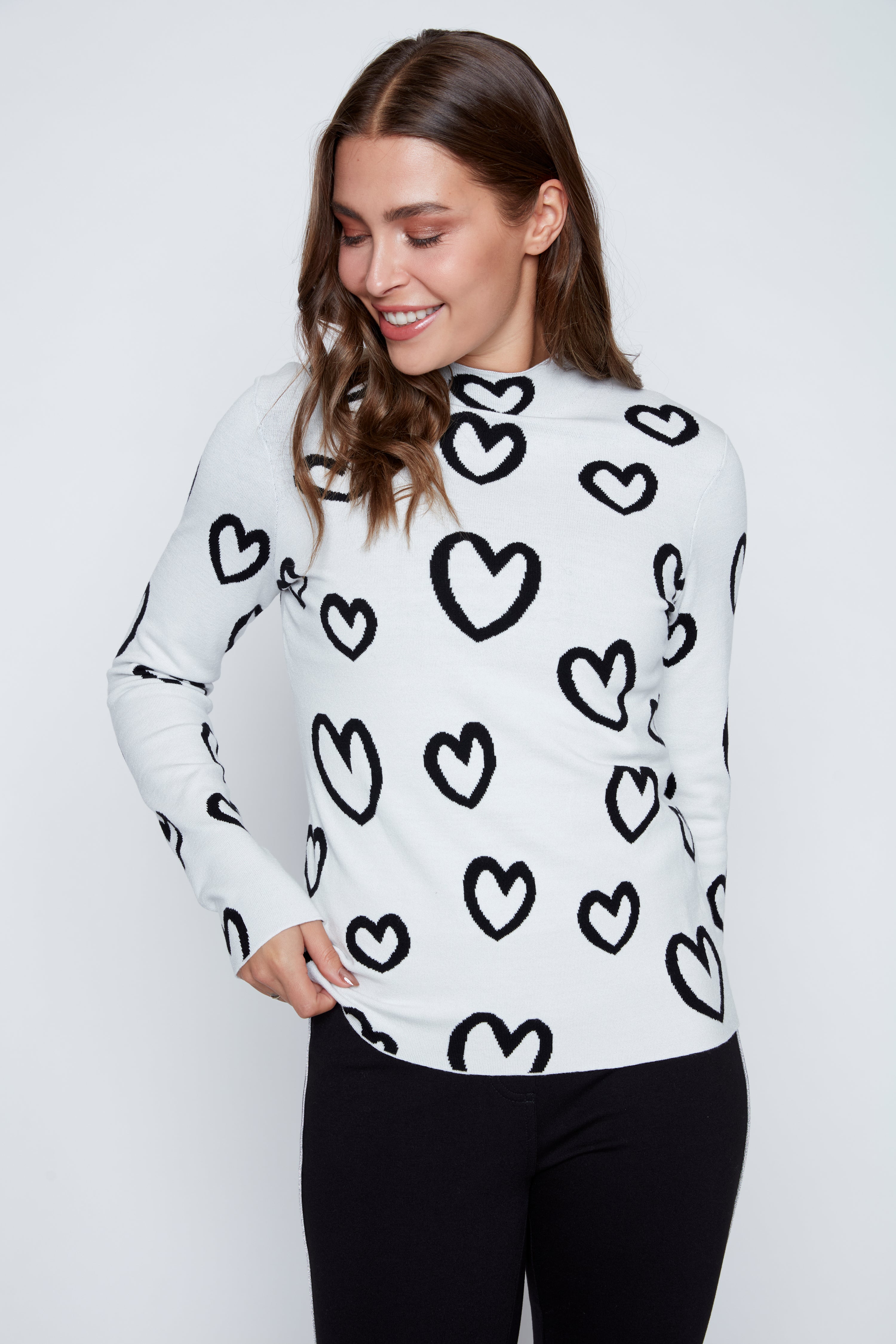 Le pull à col montant réversible