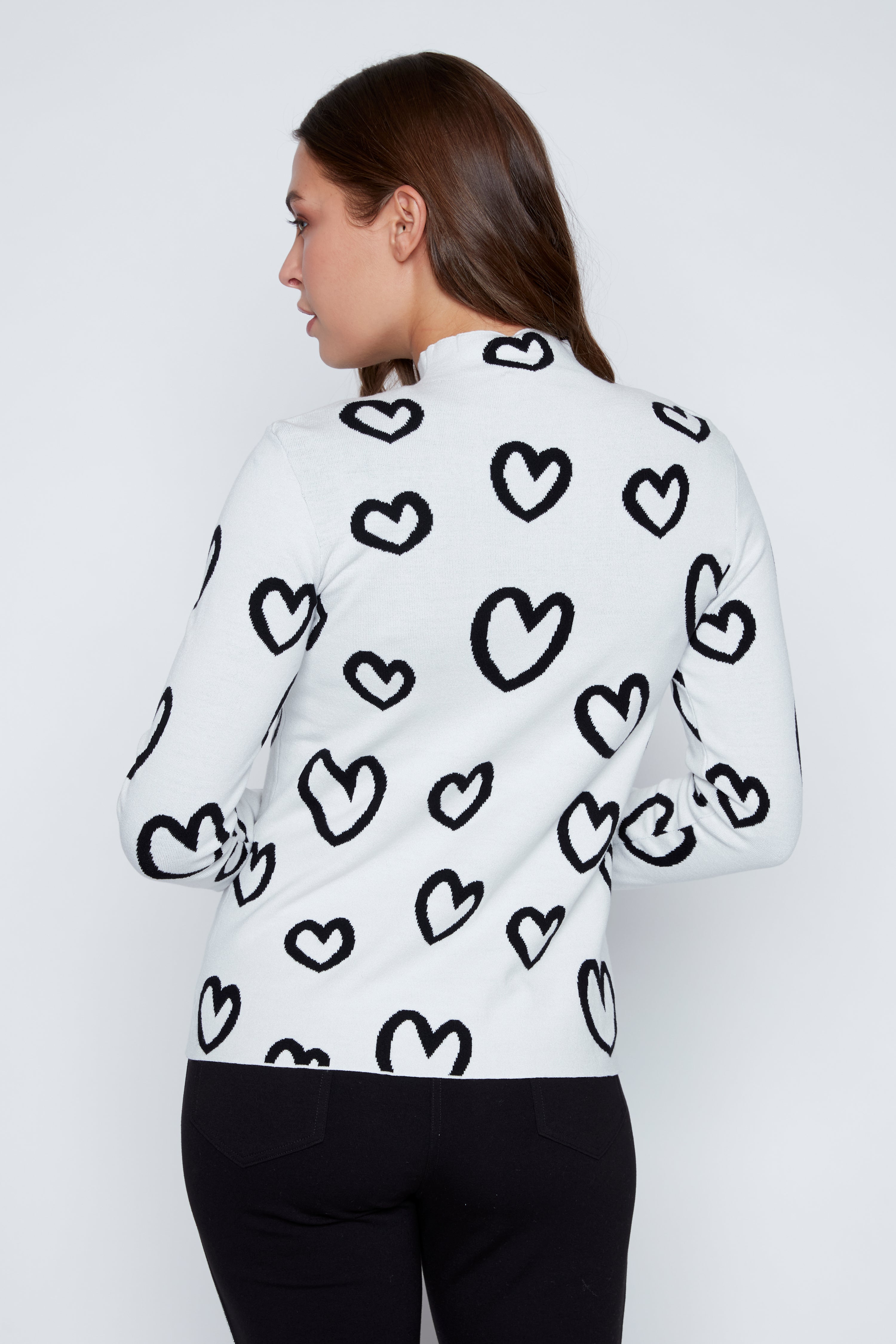 Le pull à col montant réversible