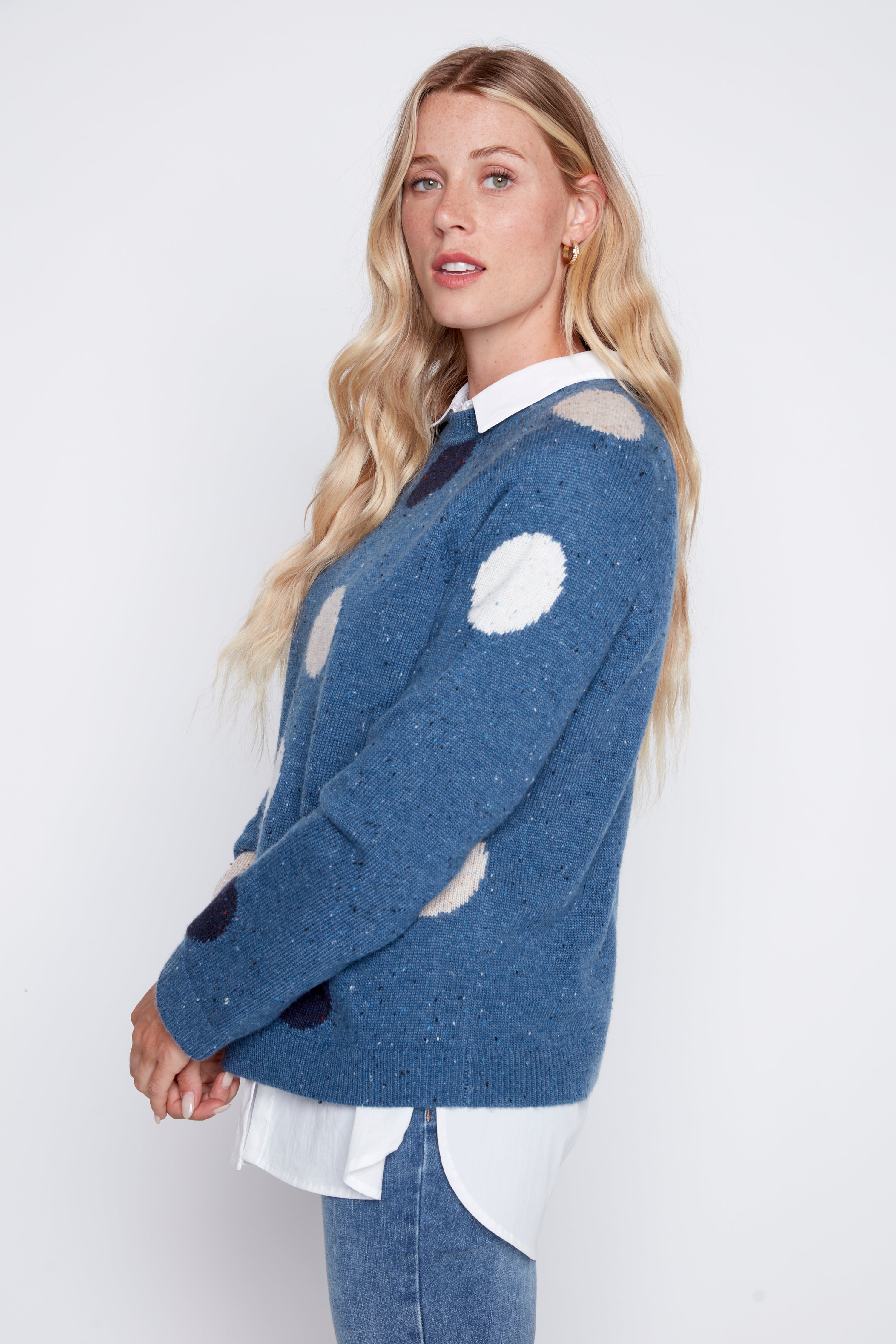 Dots melange sweater