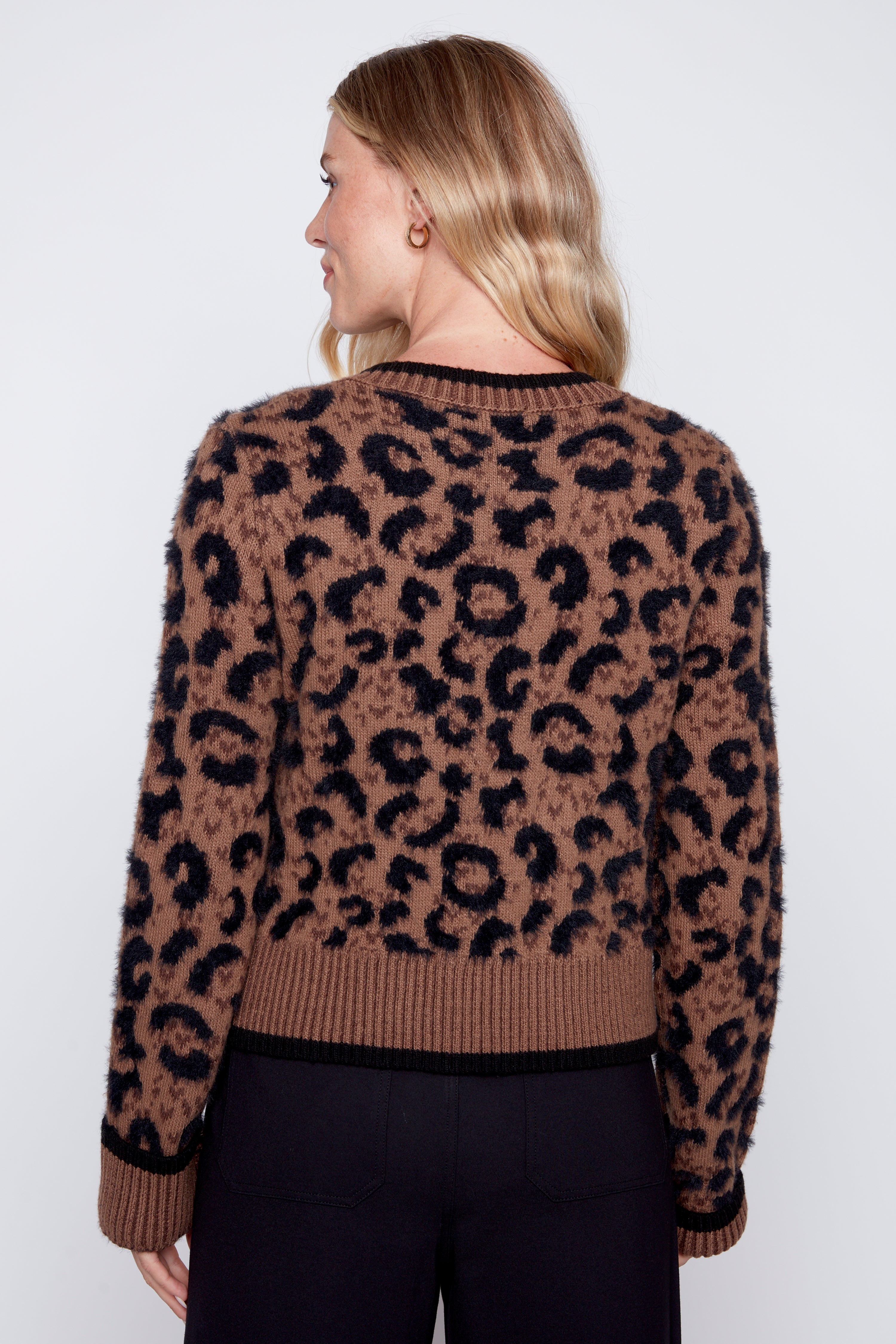 Animal print cardigan