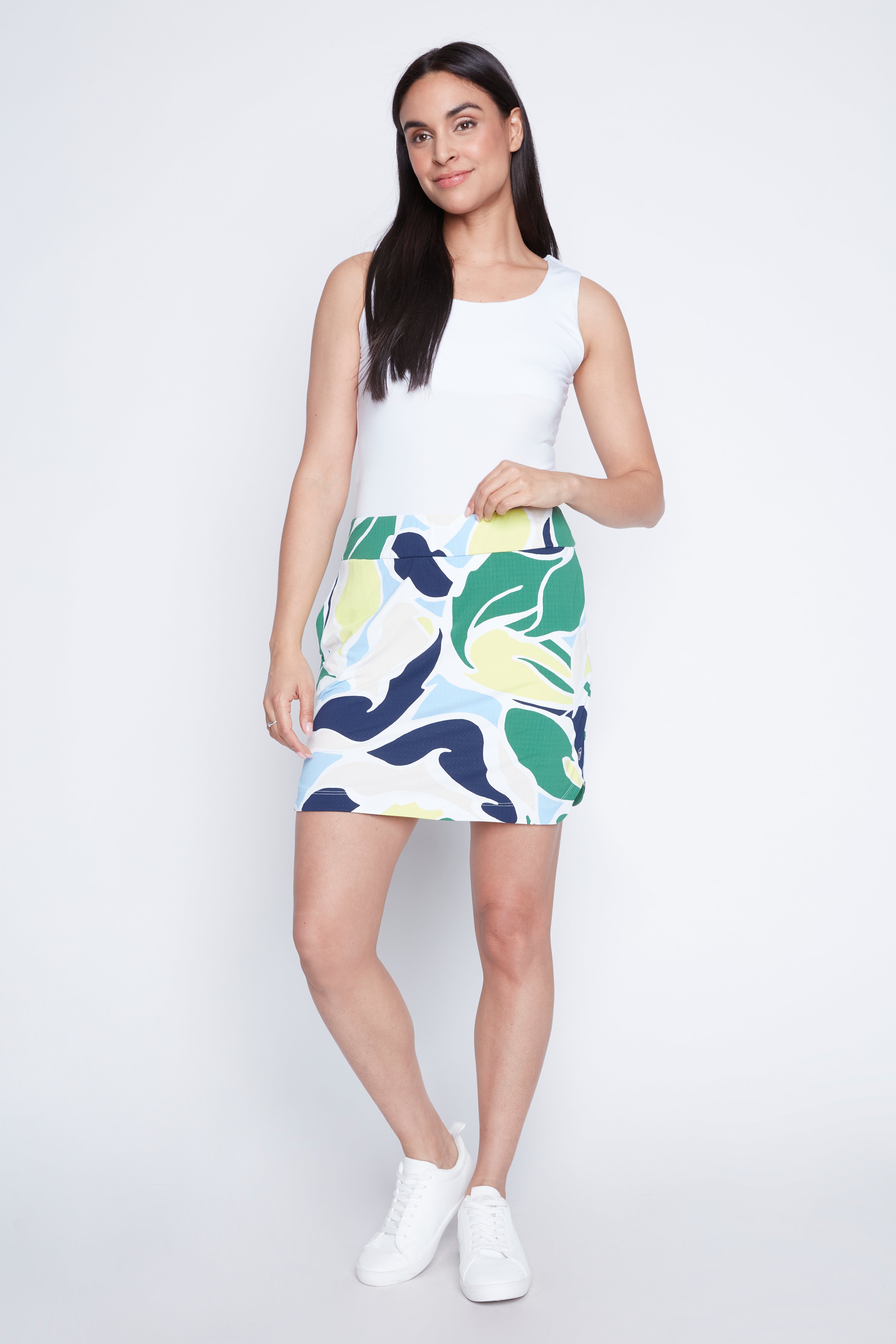 Printed golf skort