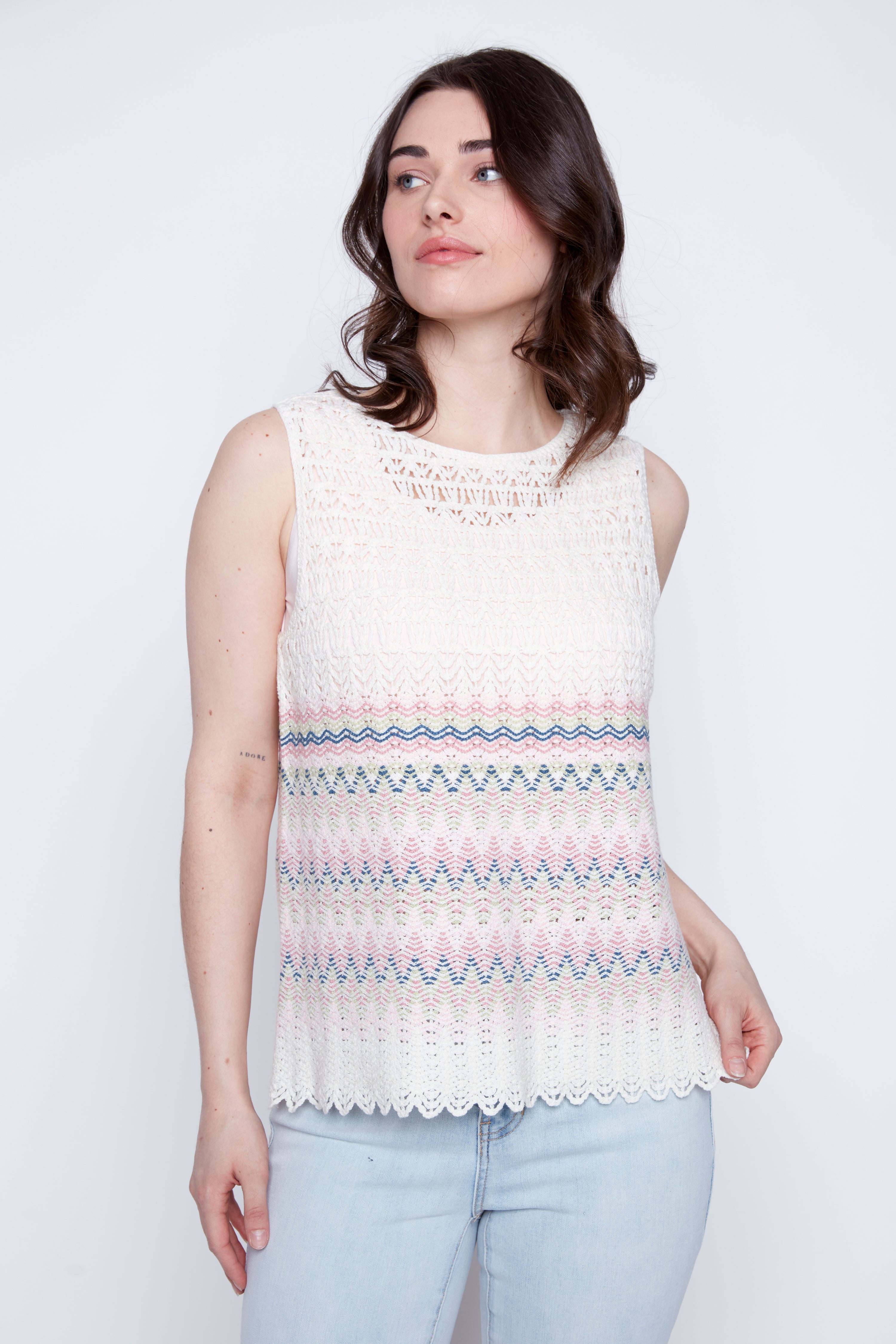 Zig zag crochet top
