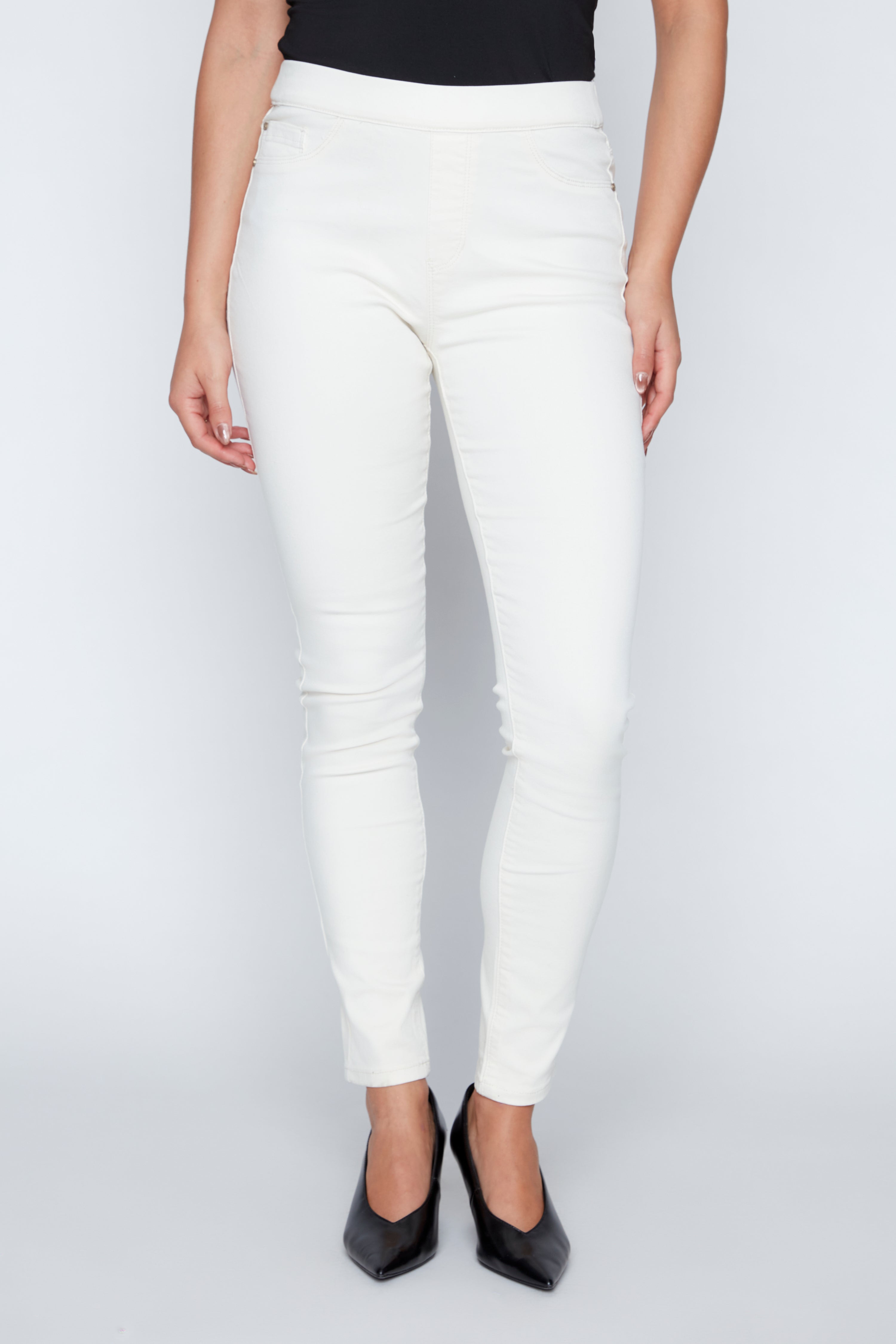 Colored twill pull on pant