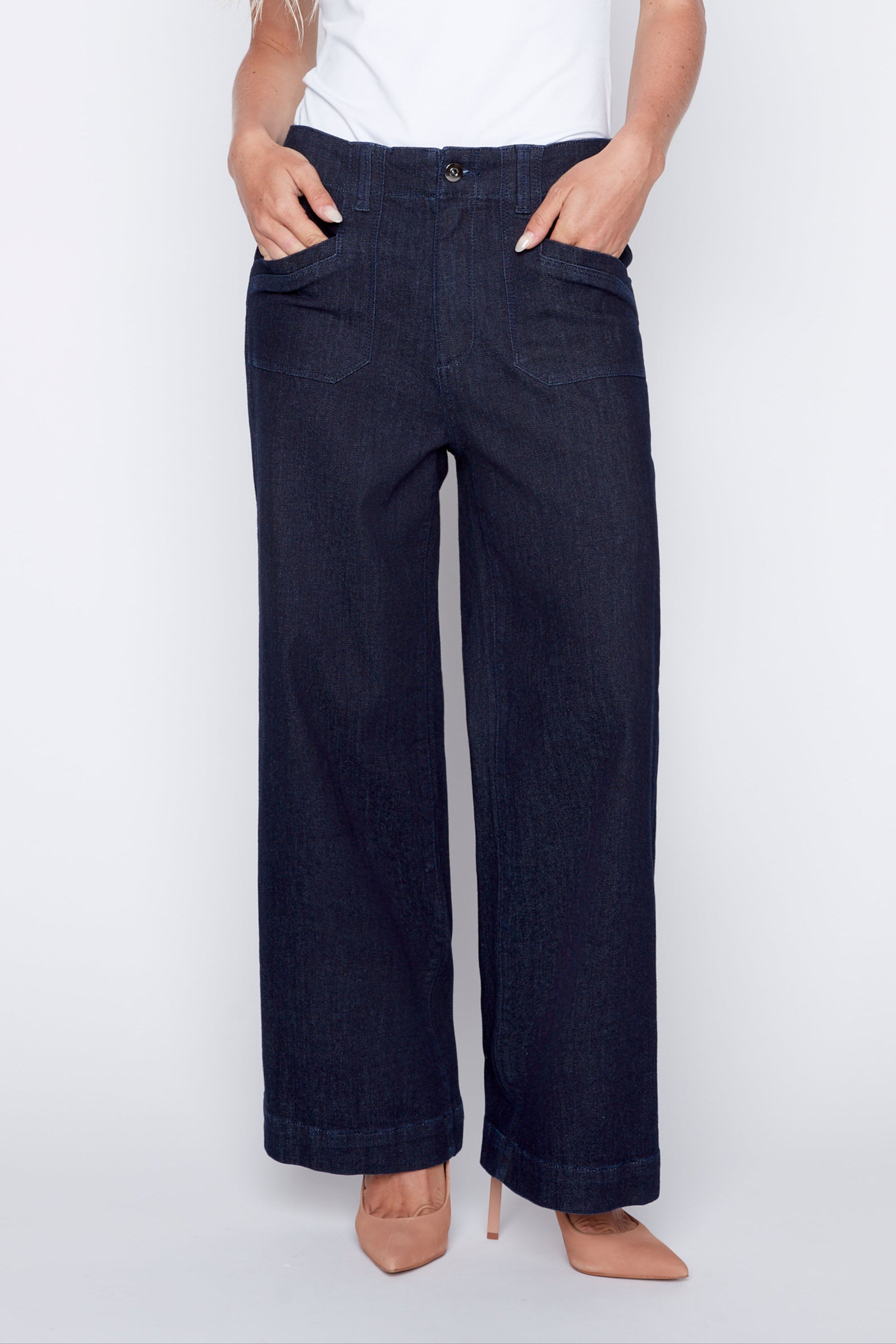 Le jean à jambe large