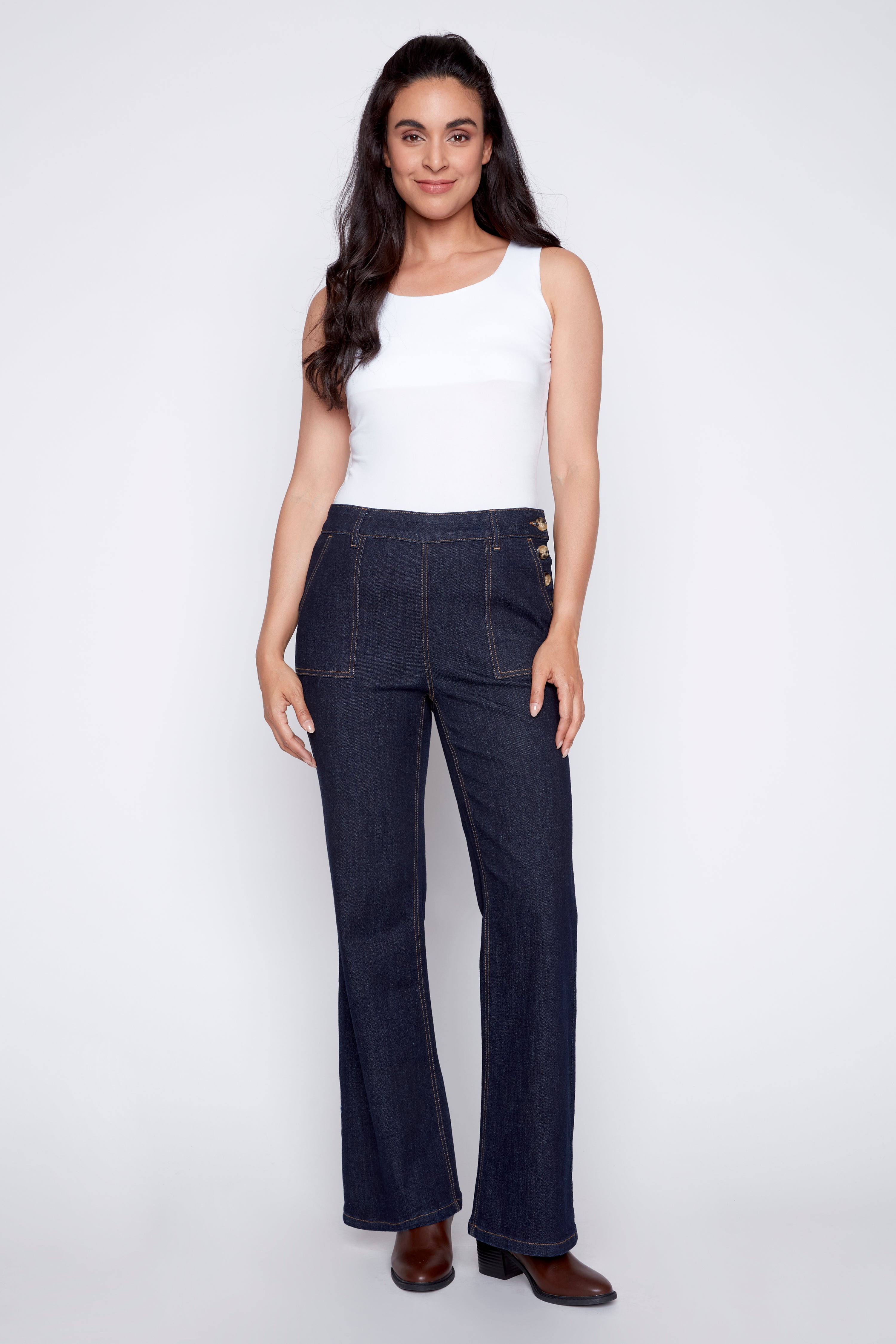 Le jean à jambe évasé