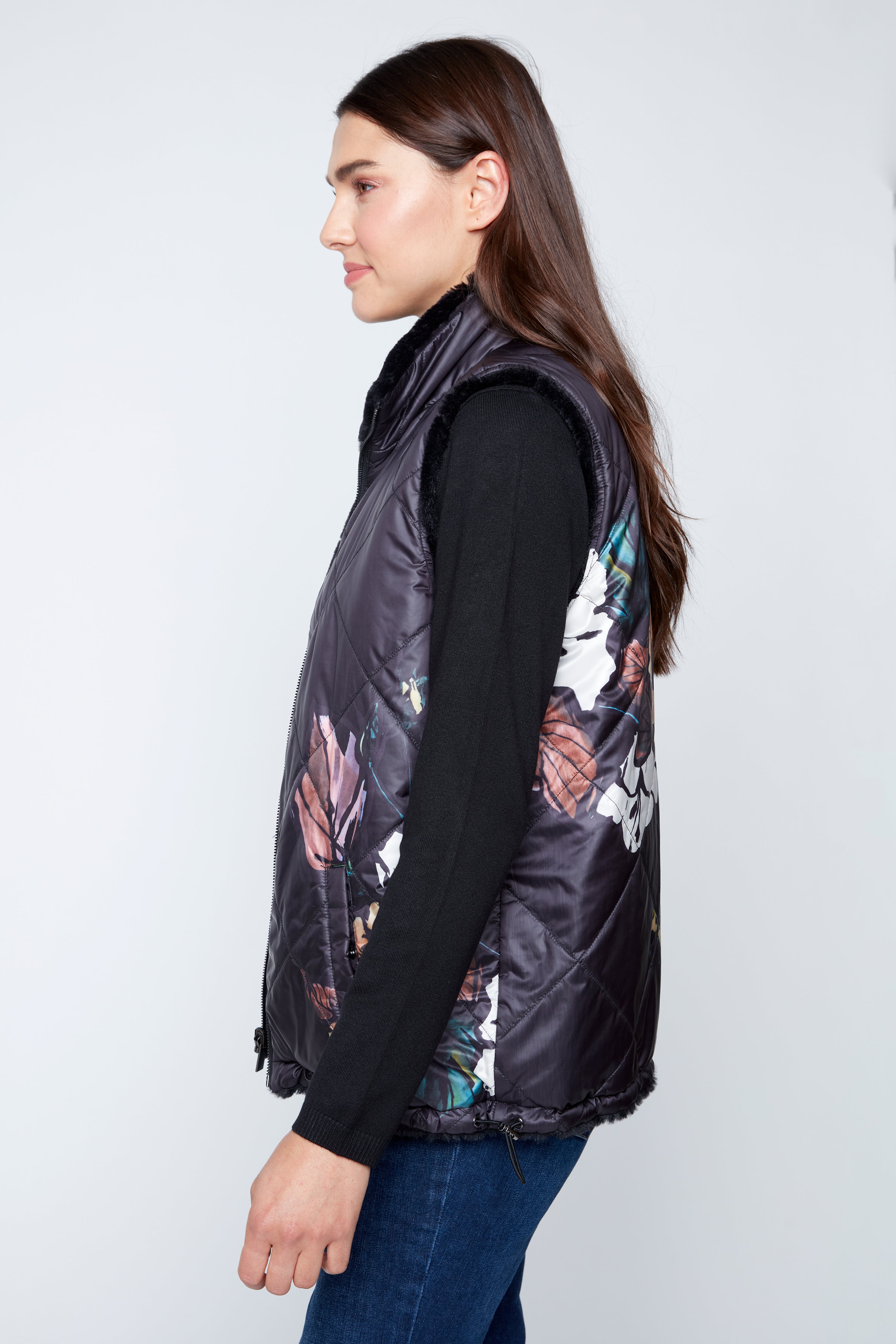 Reversible quilted vest
