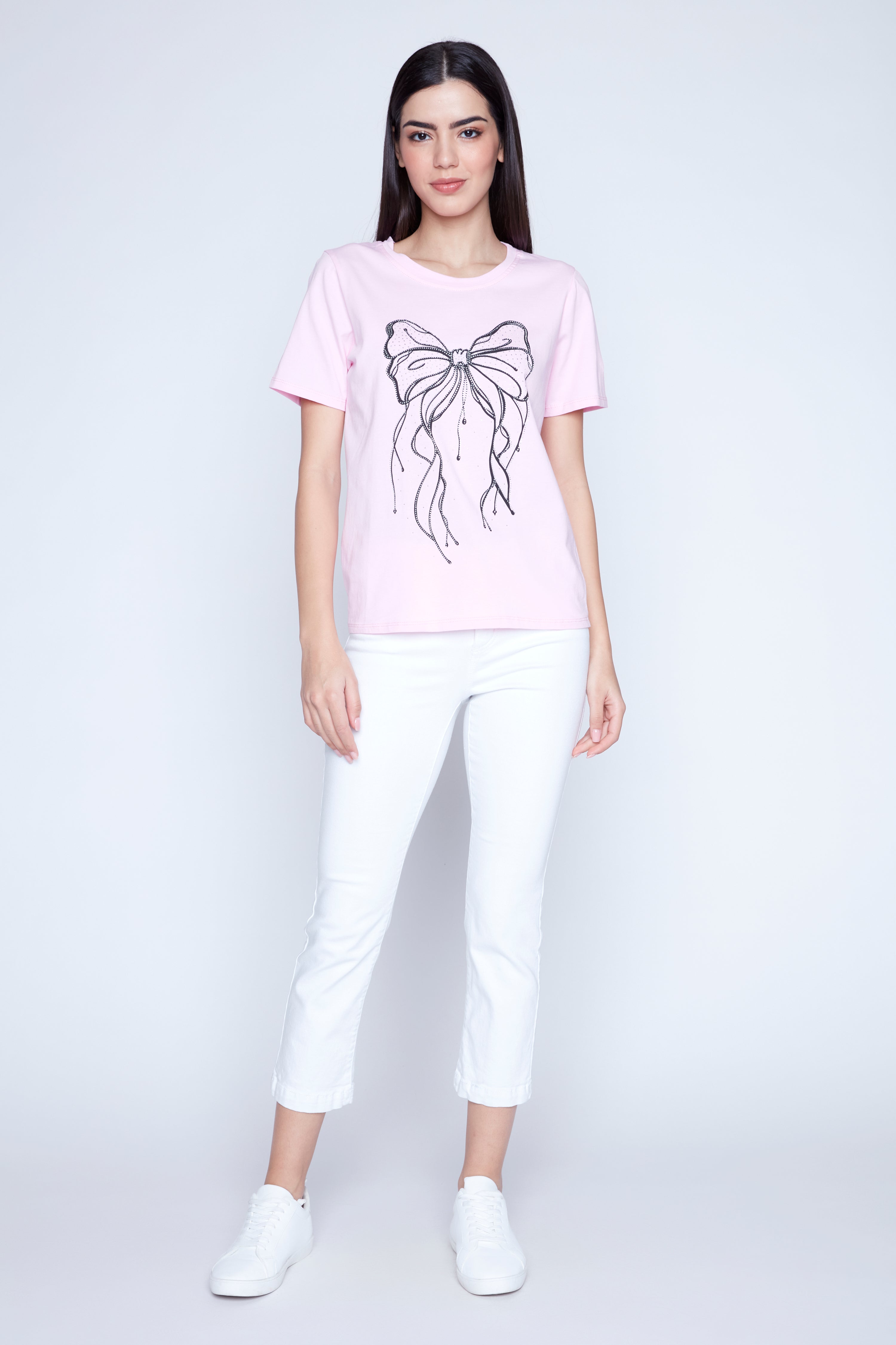 Bow print t-shirt