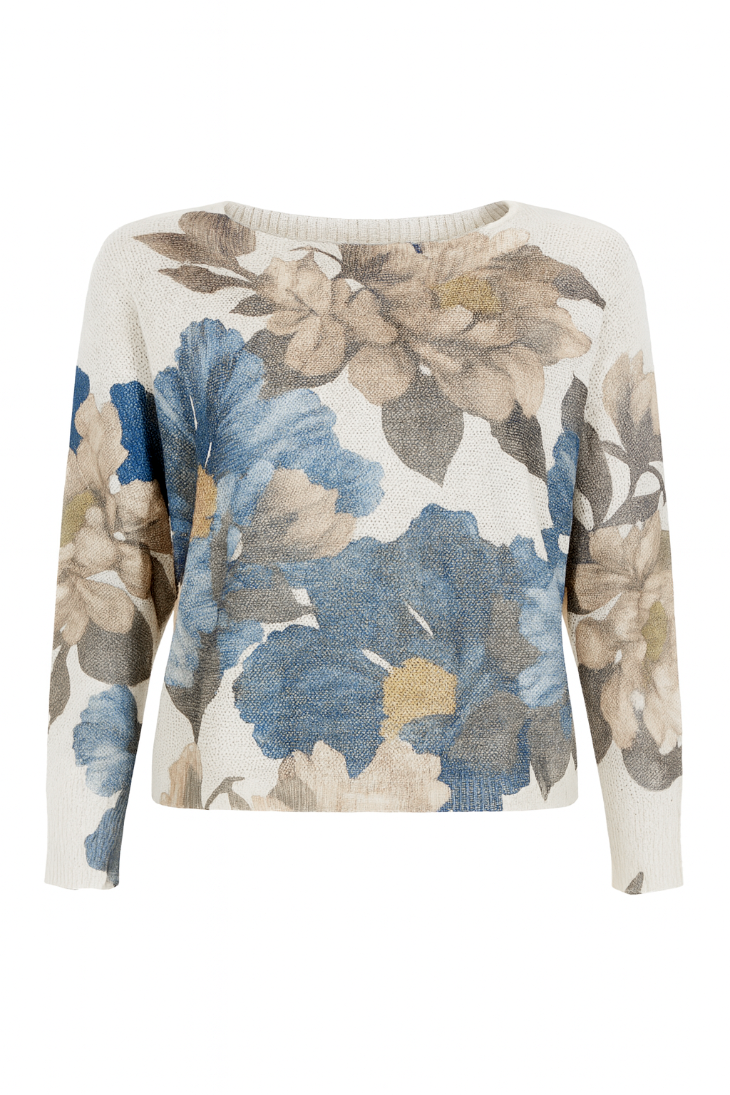 Floral print sweater
