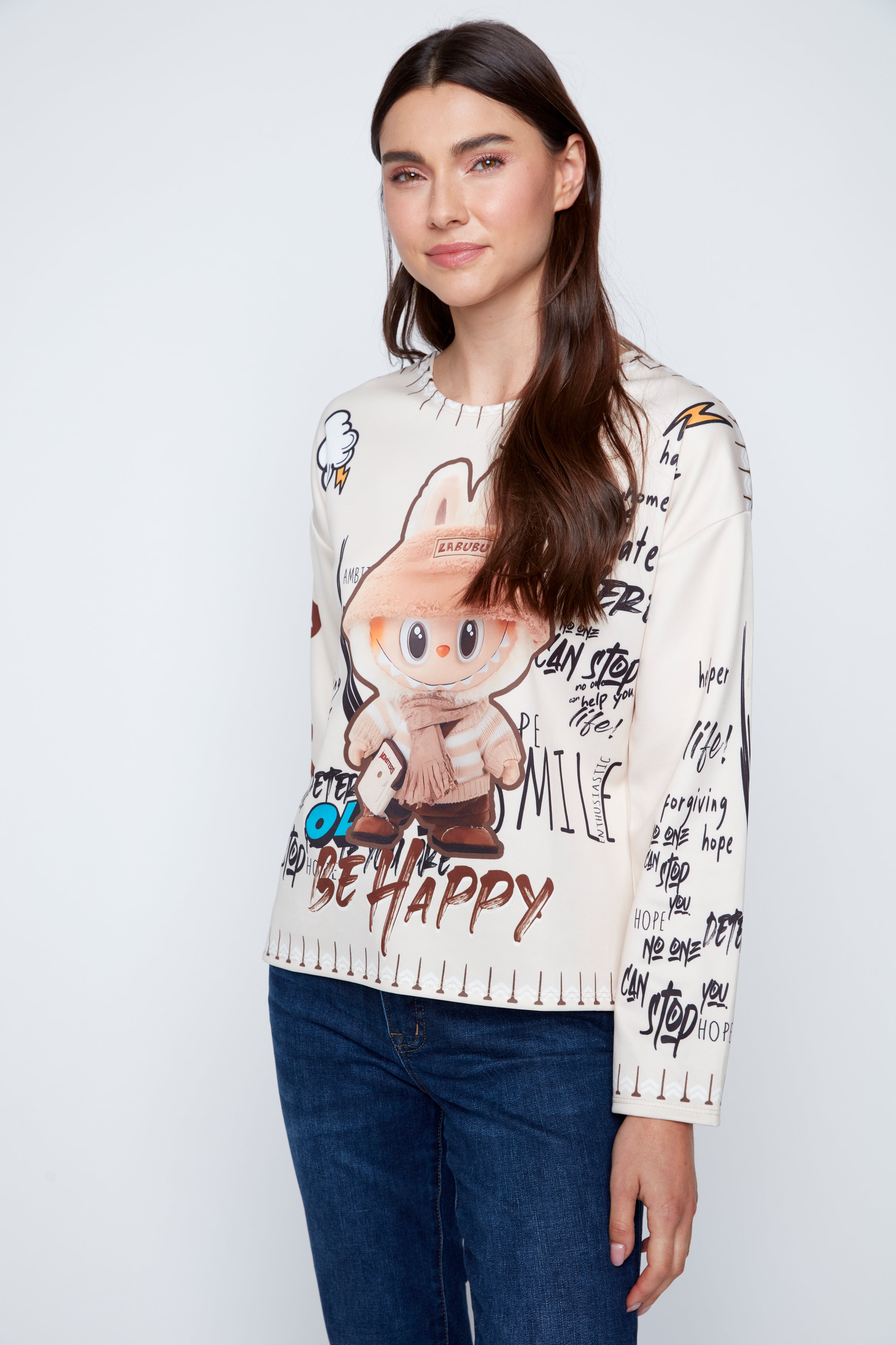 Labubu print top