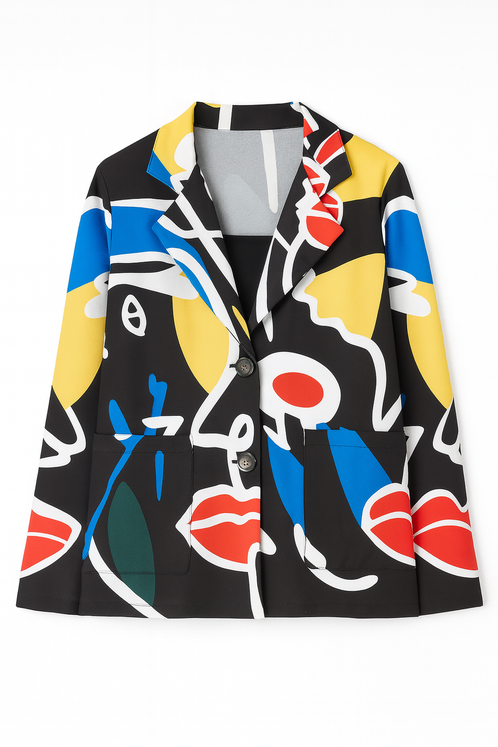 Le blazer à motif artistique