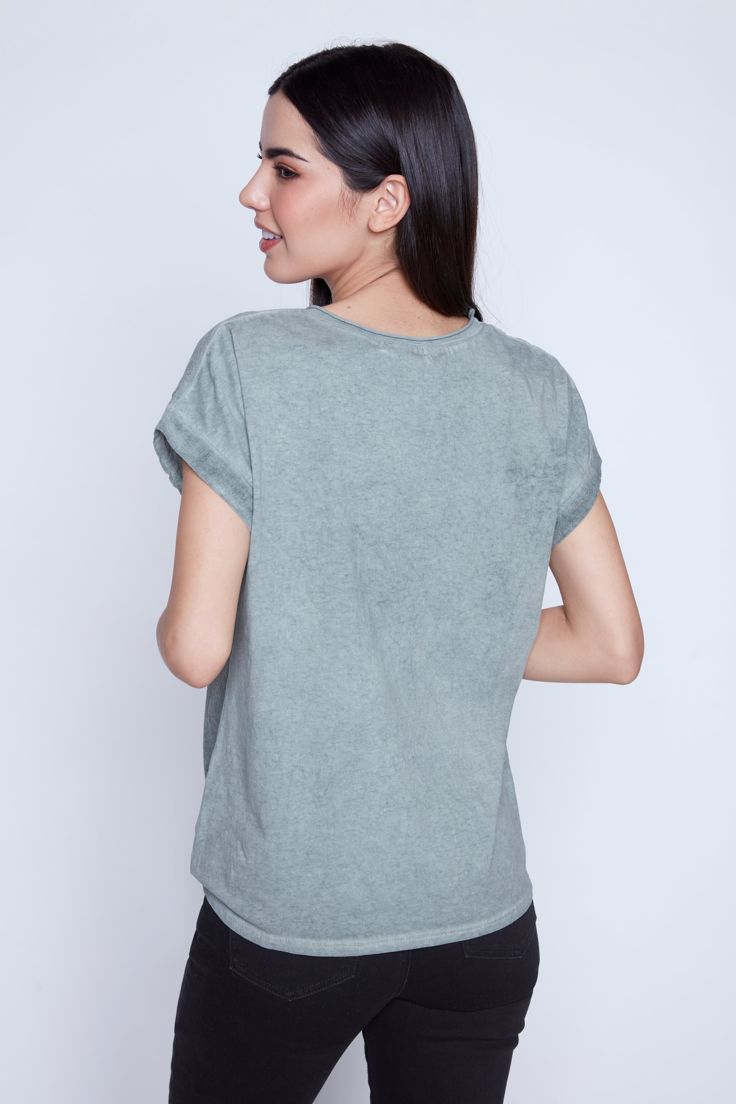 Floral heart print tunic