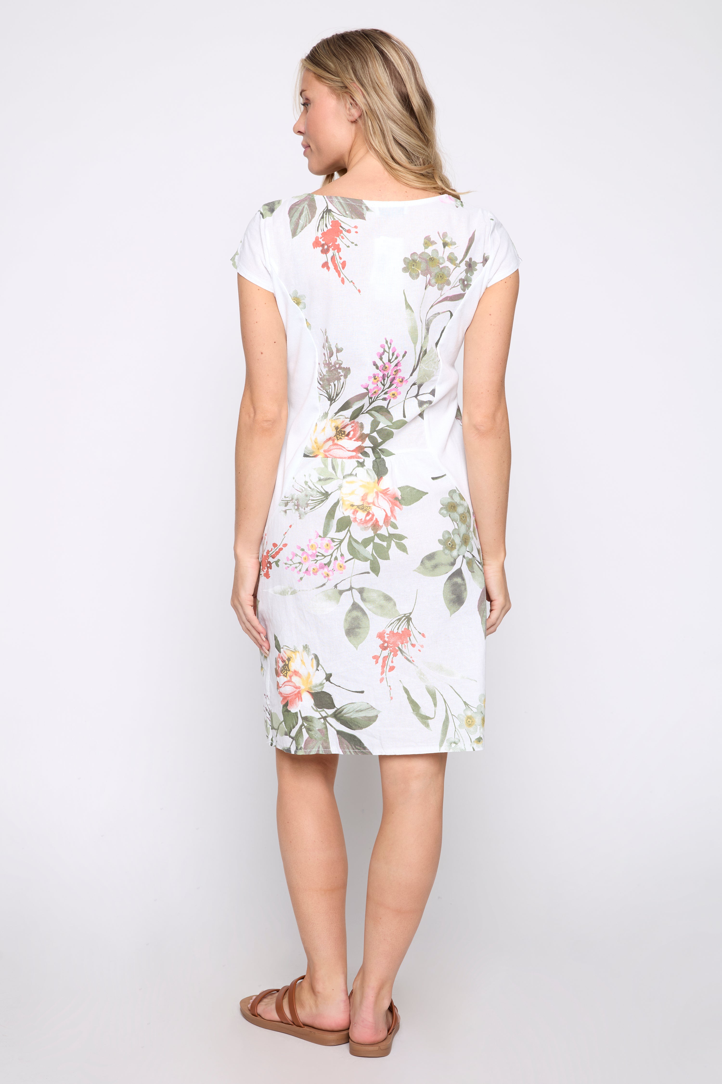 La robe à imprimé floral en mélange de coton