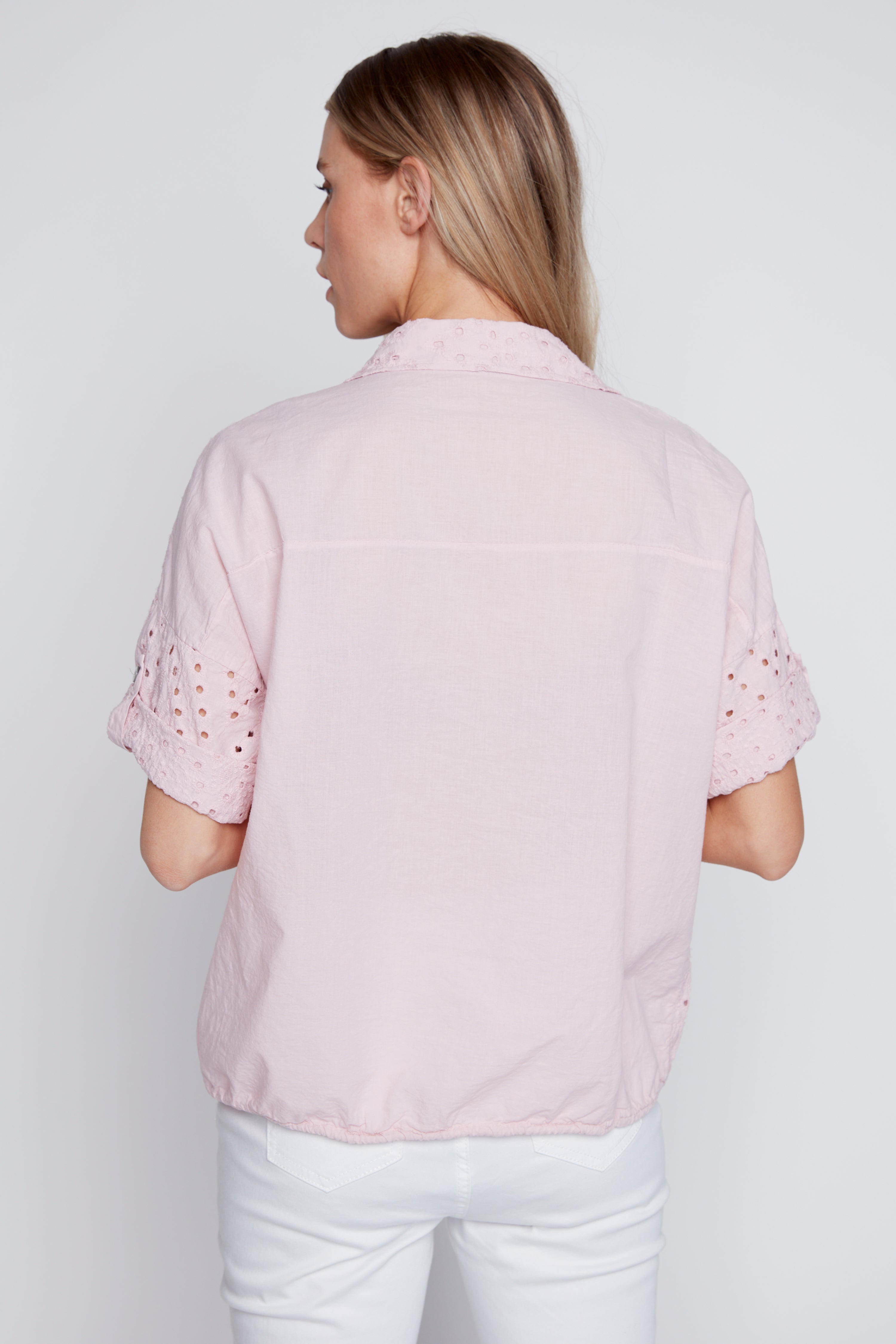 Cotton eyelet blouse