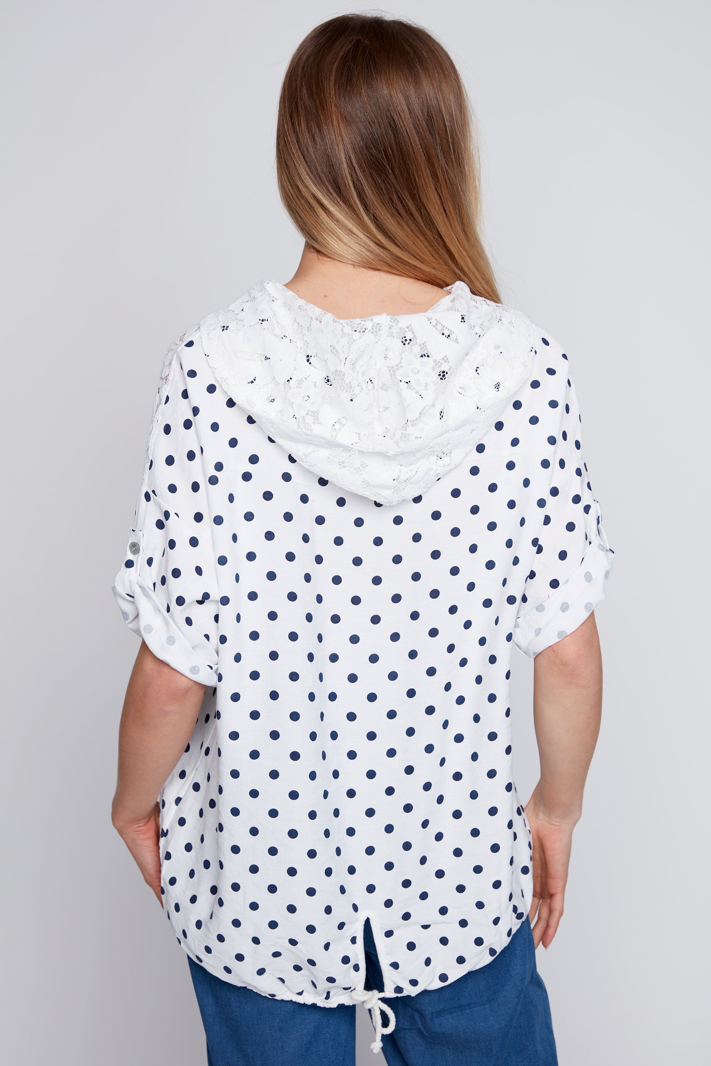 Dot print blouse