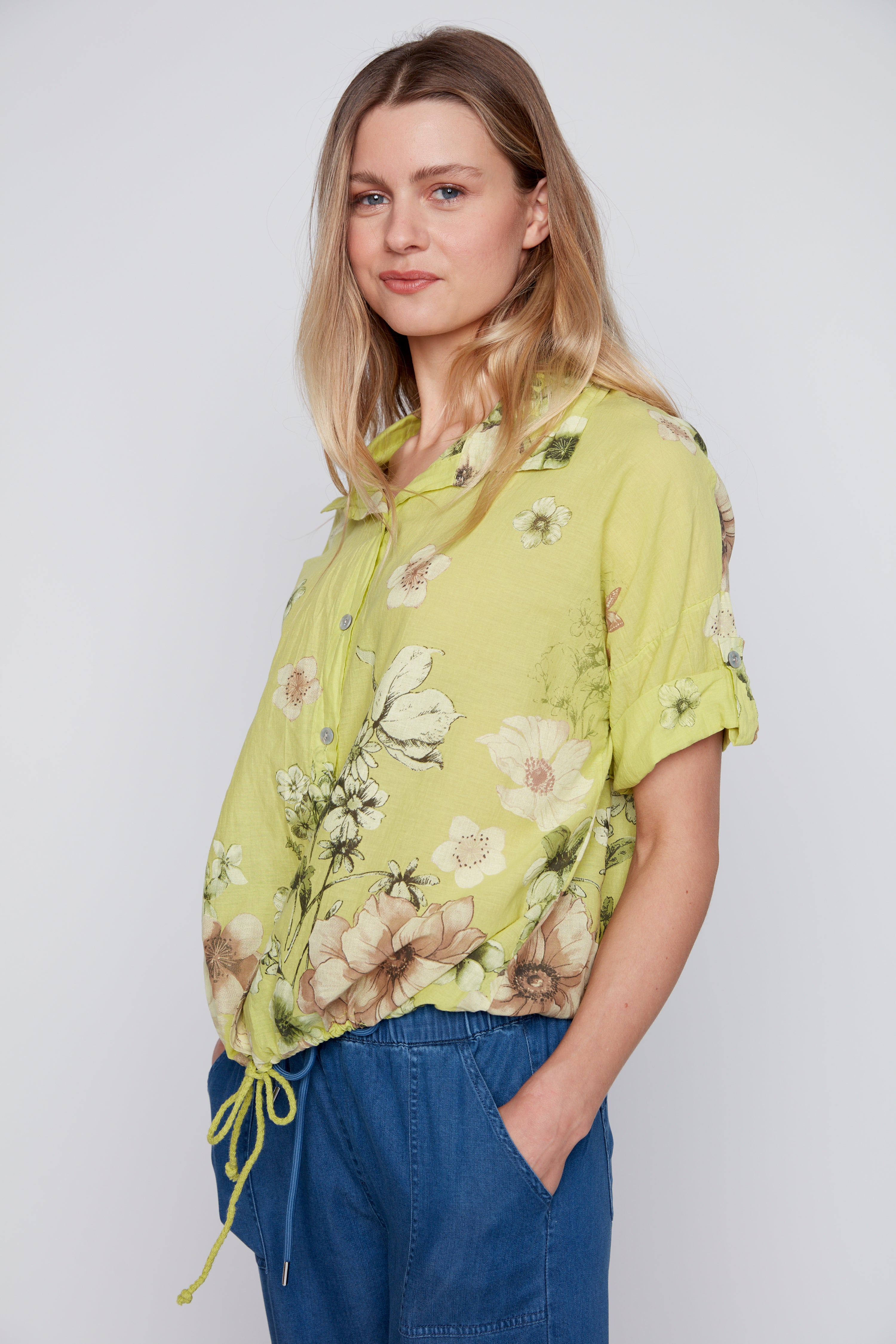 Floral print blouse