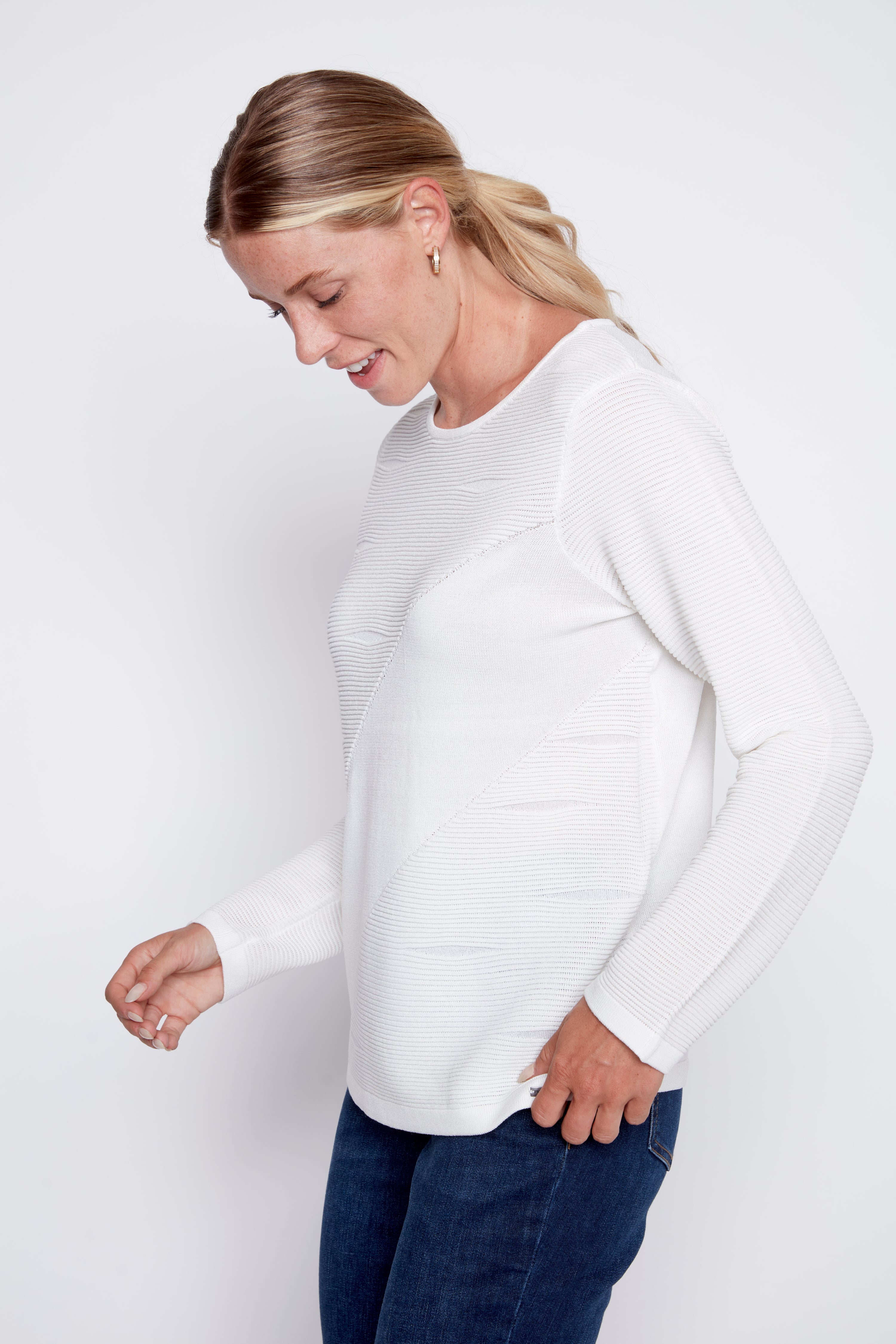 Ottoman stitch sweater