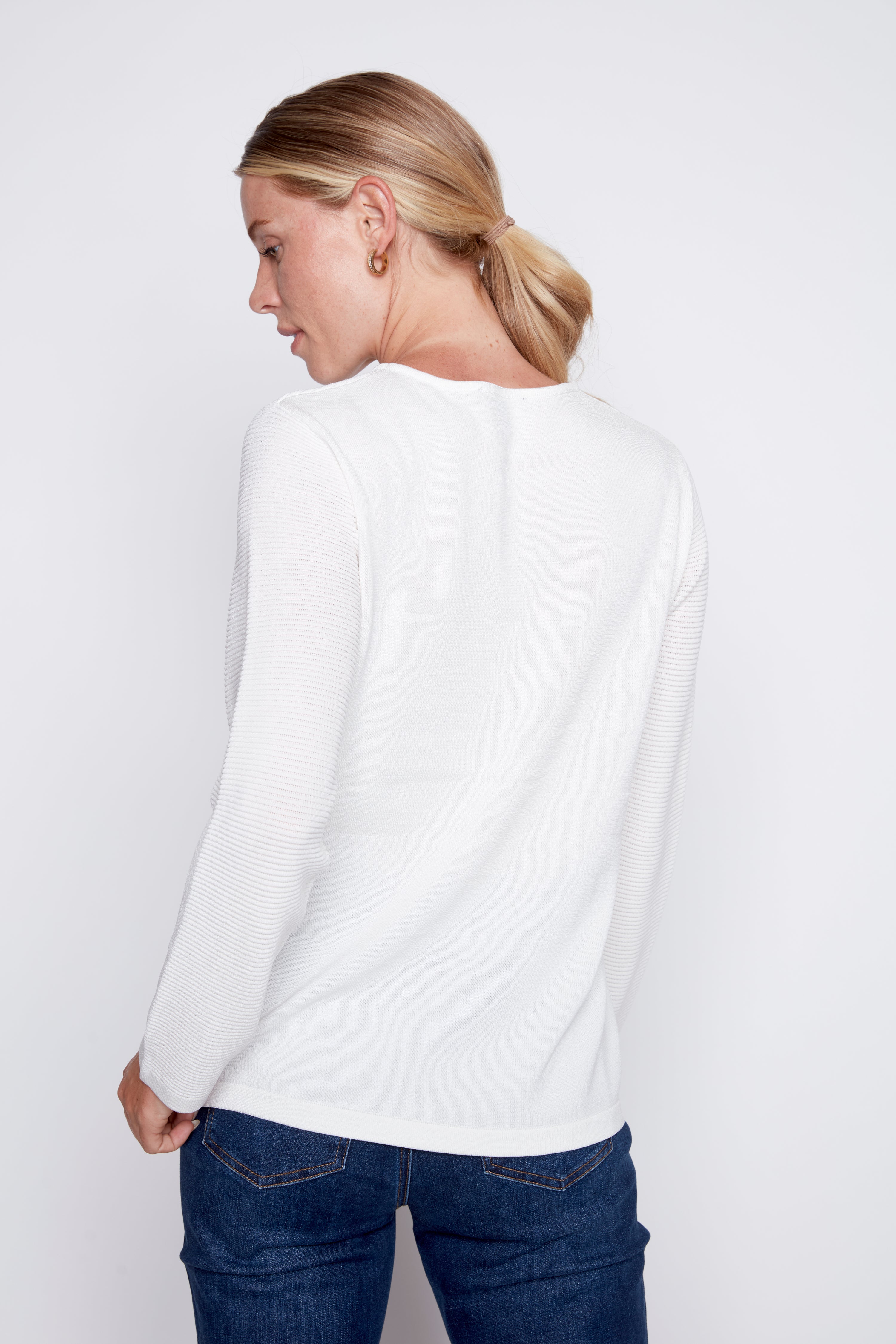 Ottoman stitch sweater