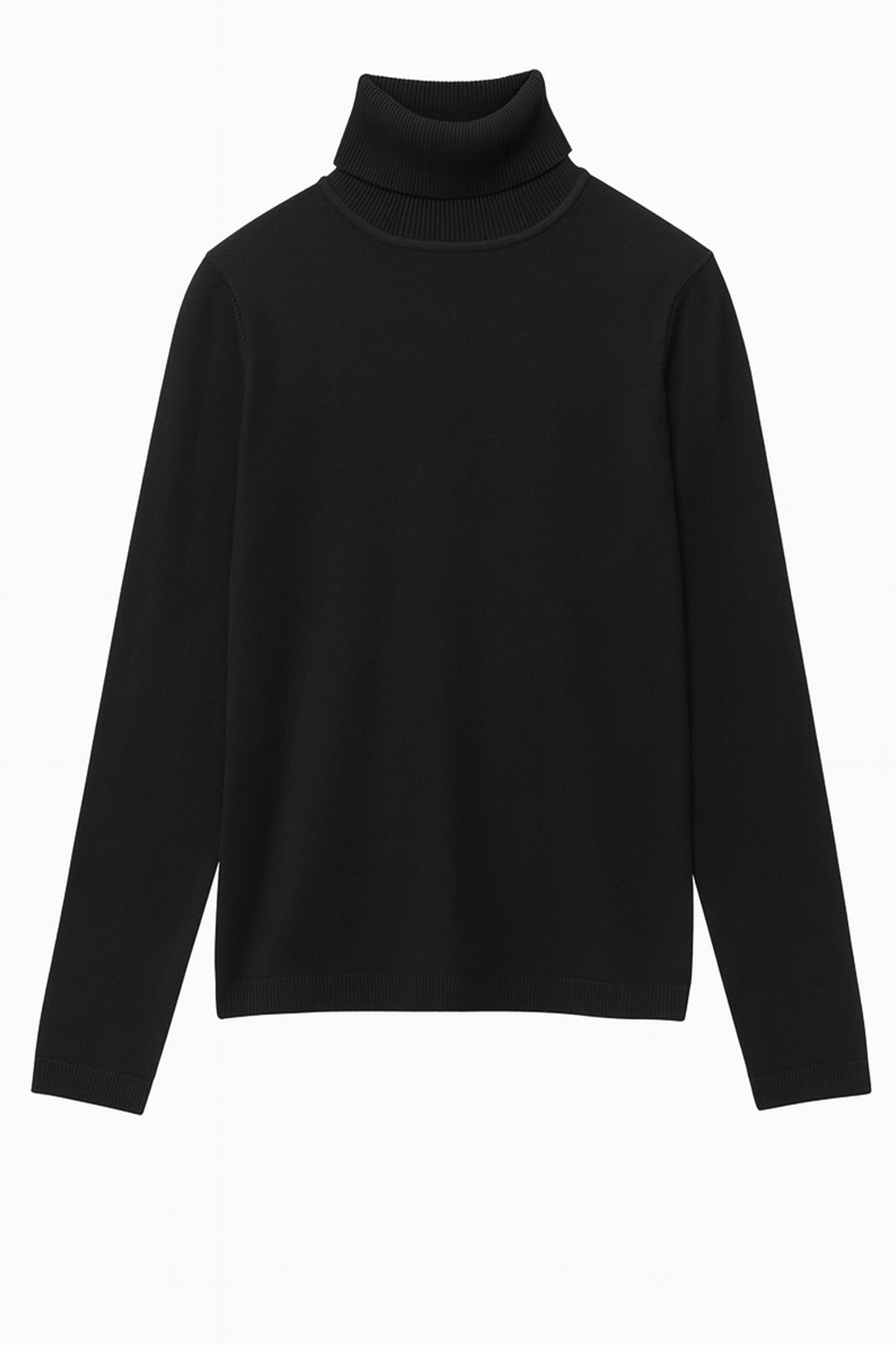 Solid turtleneck sweater