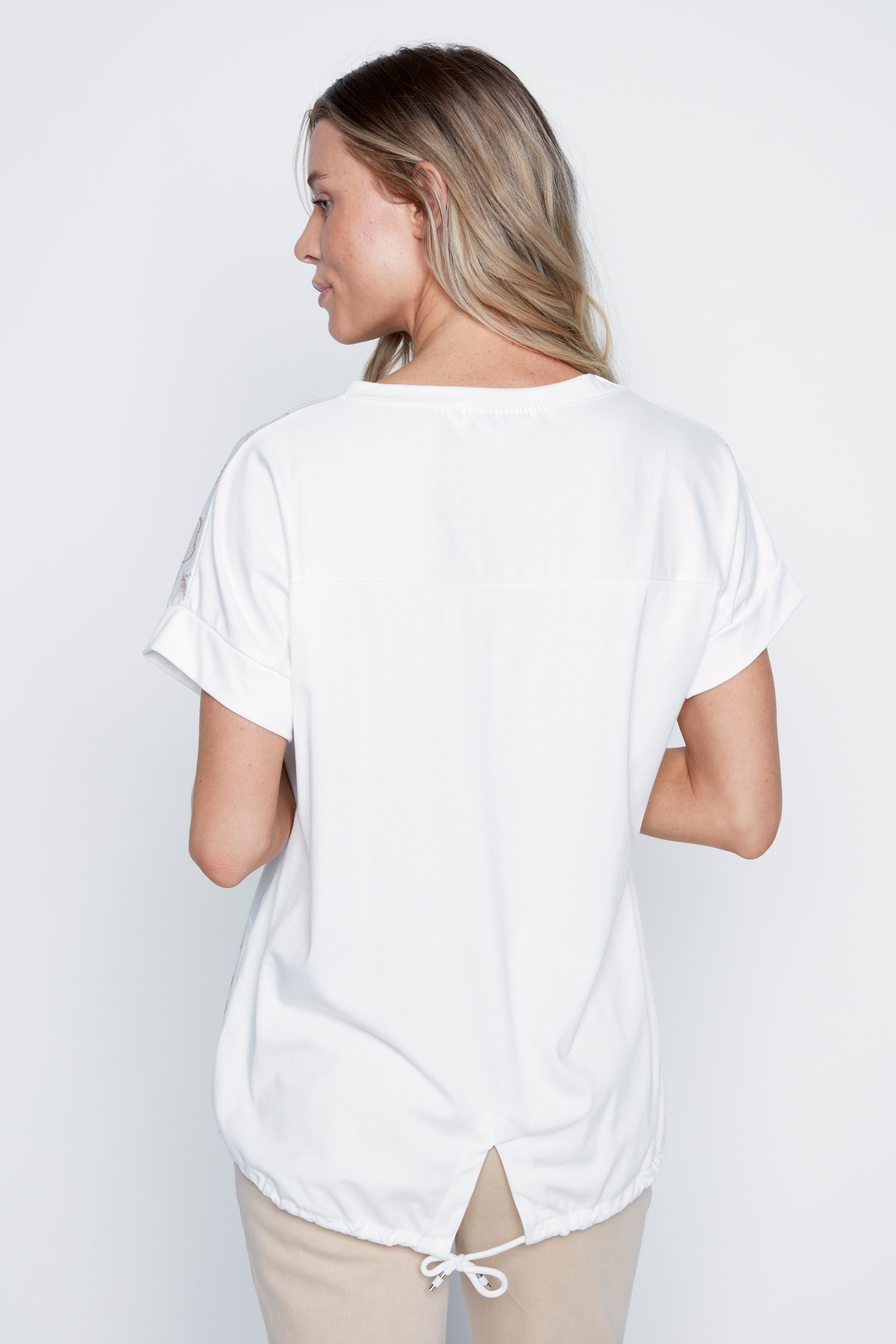 Foil border print top