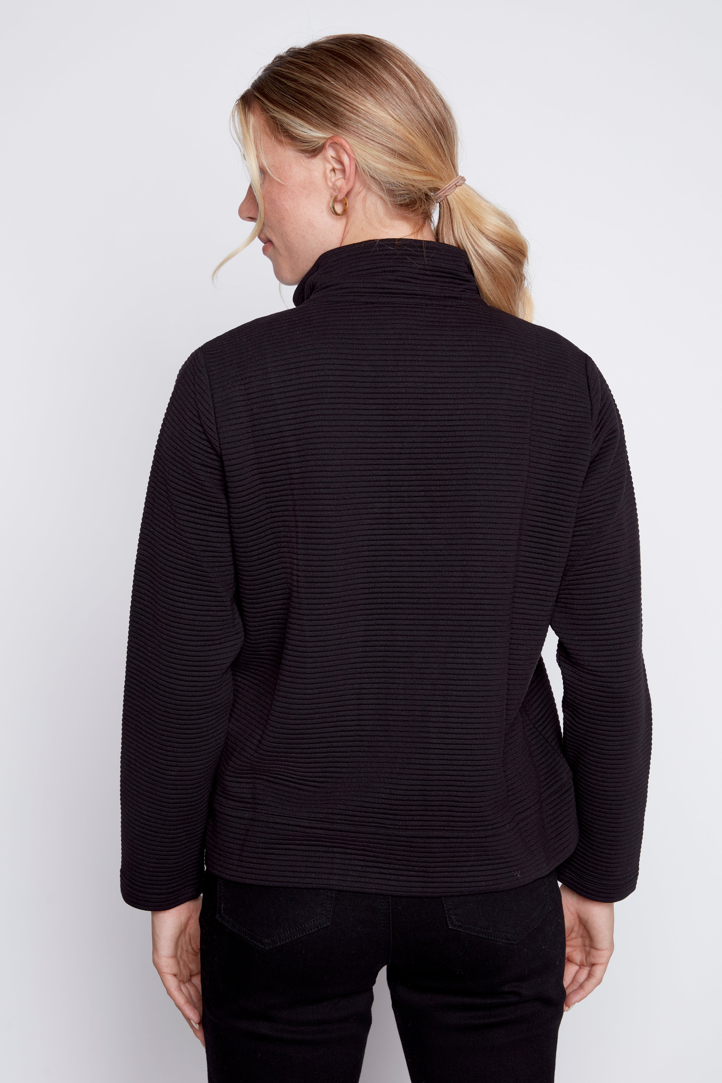 Ottoman knit jacket
