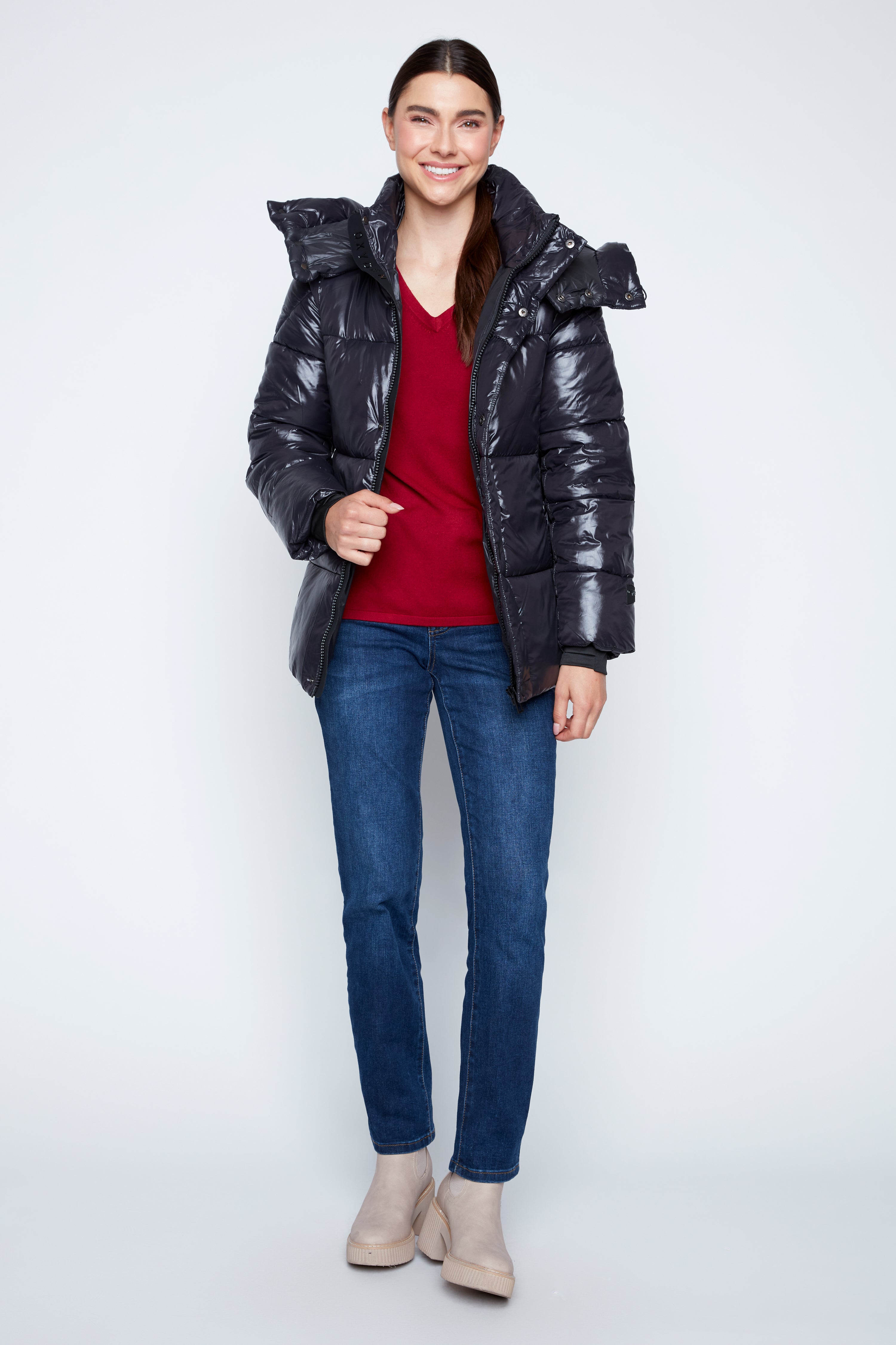 Hooded puffer jacket