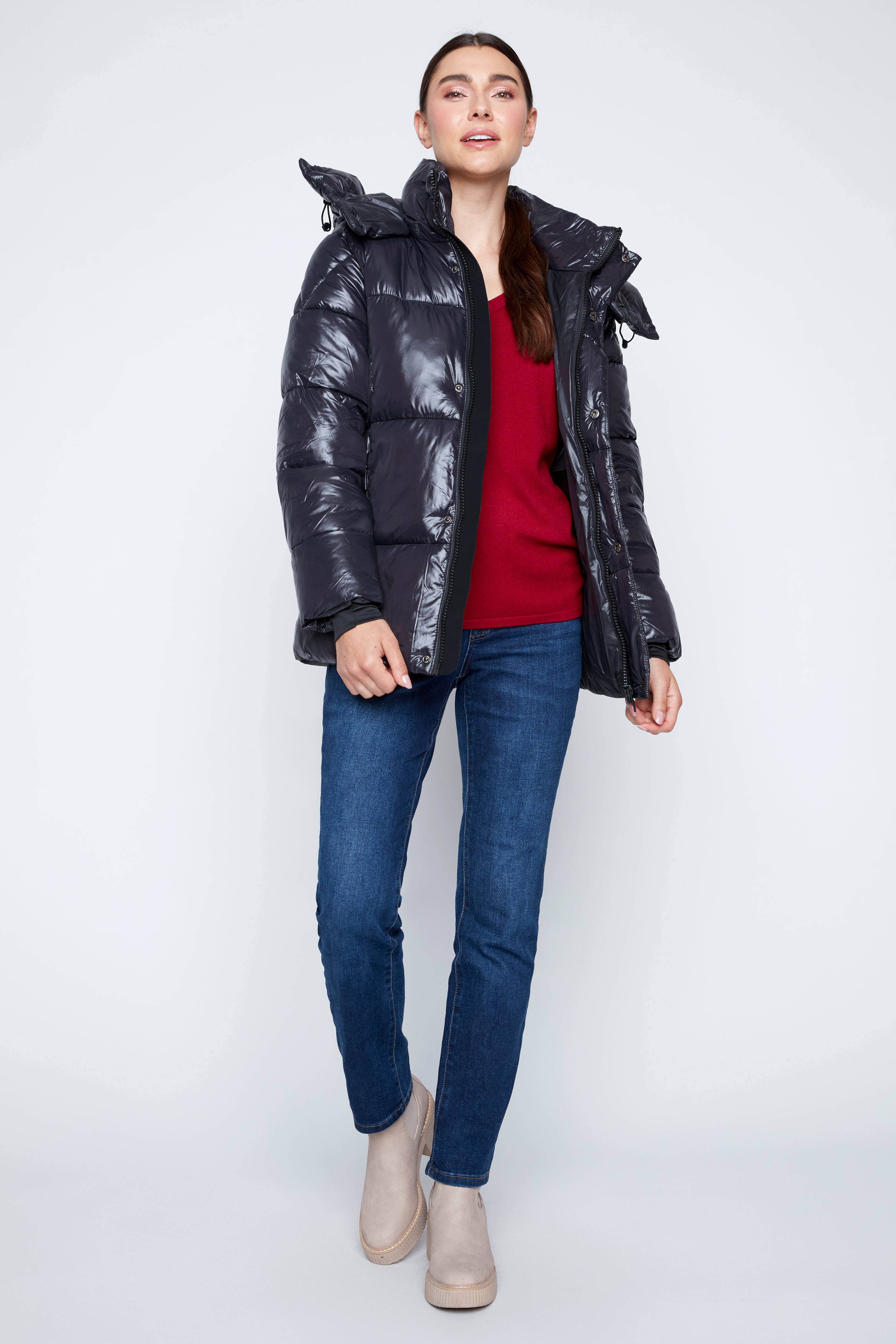 Hooded puffer jacket