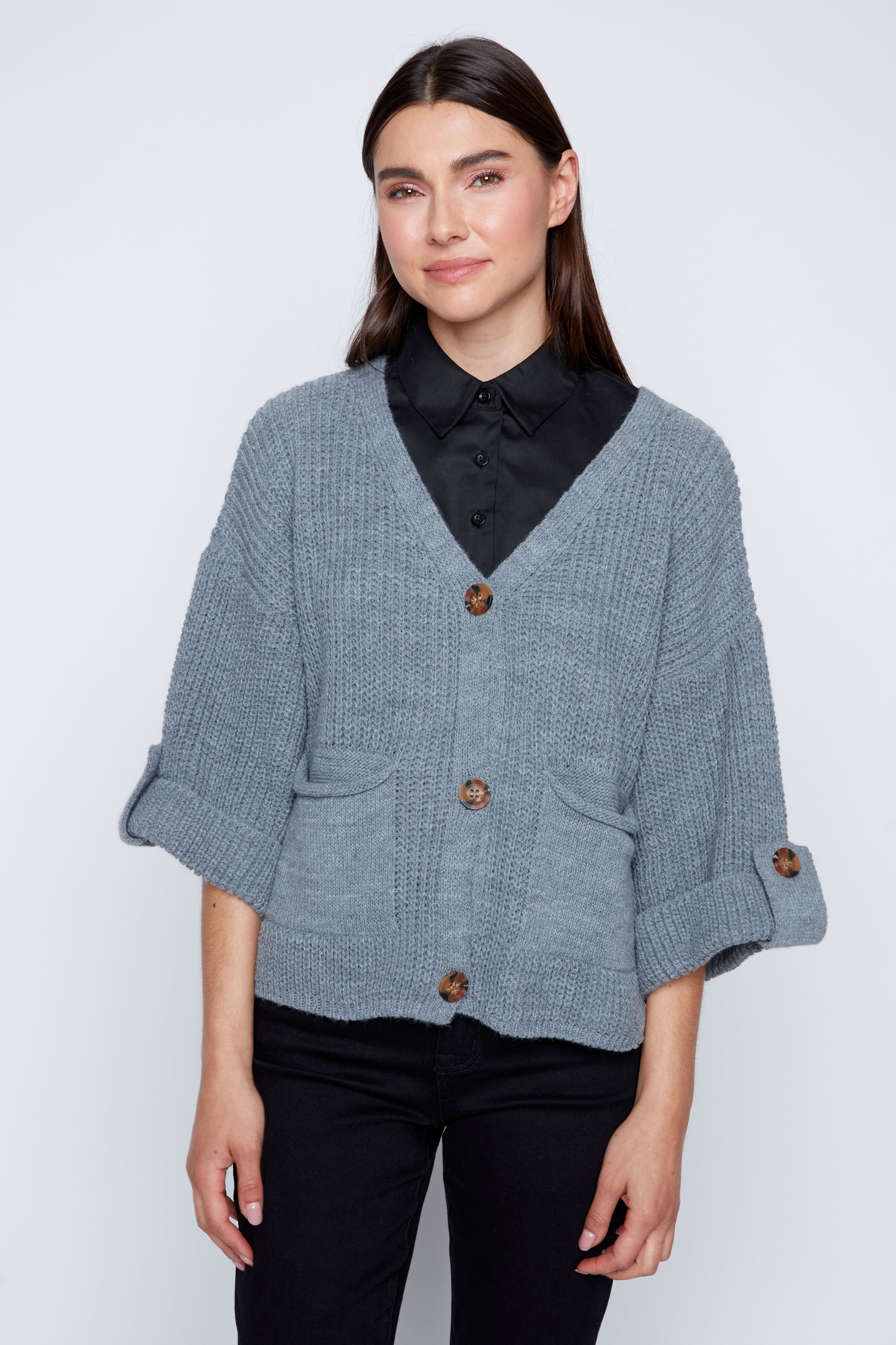 Button front cardigan