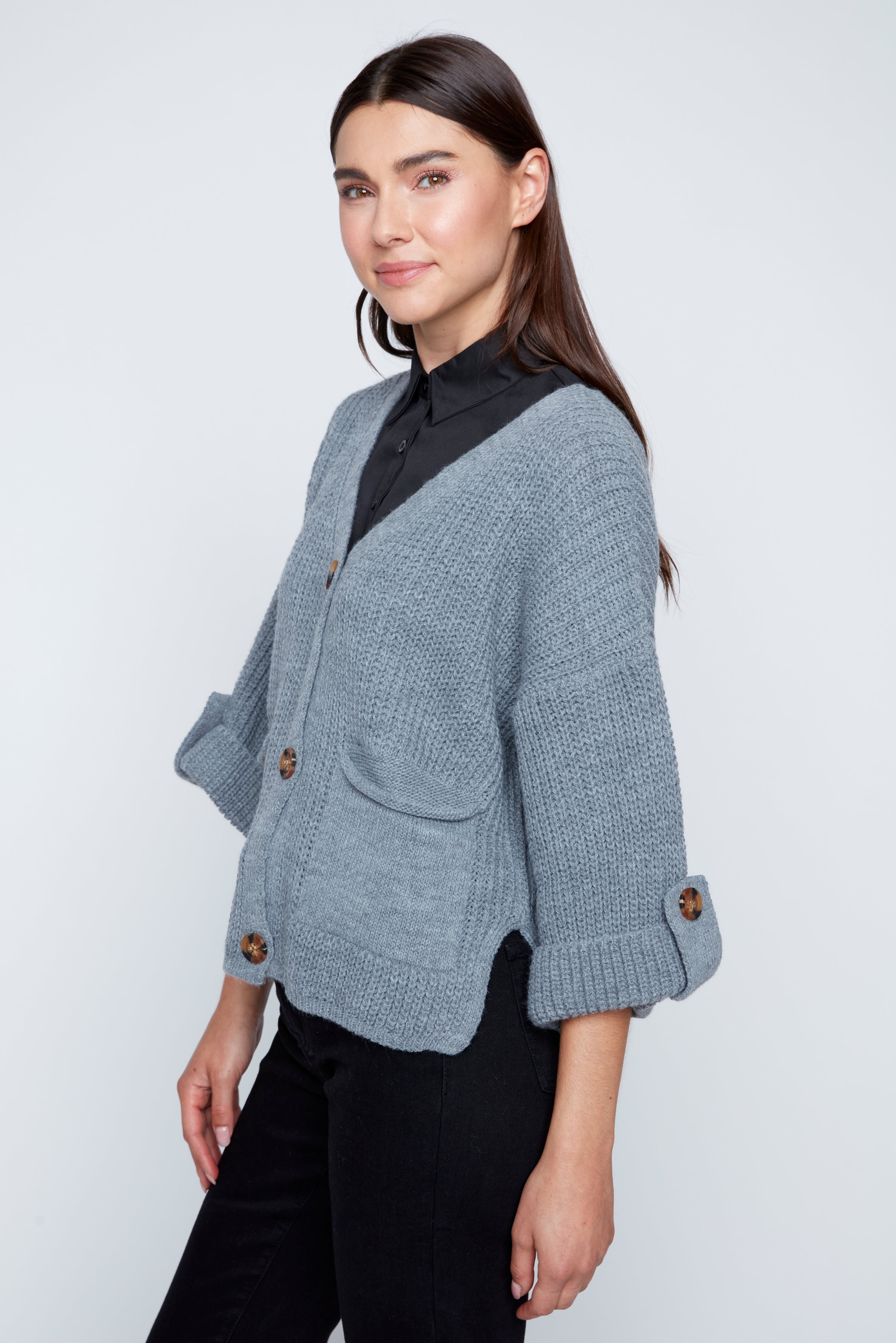 Button front cardigan