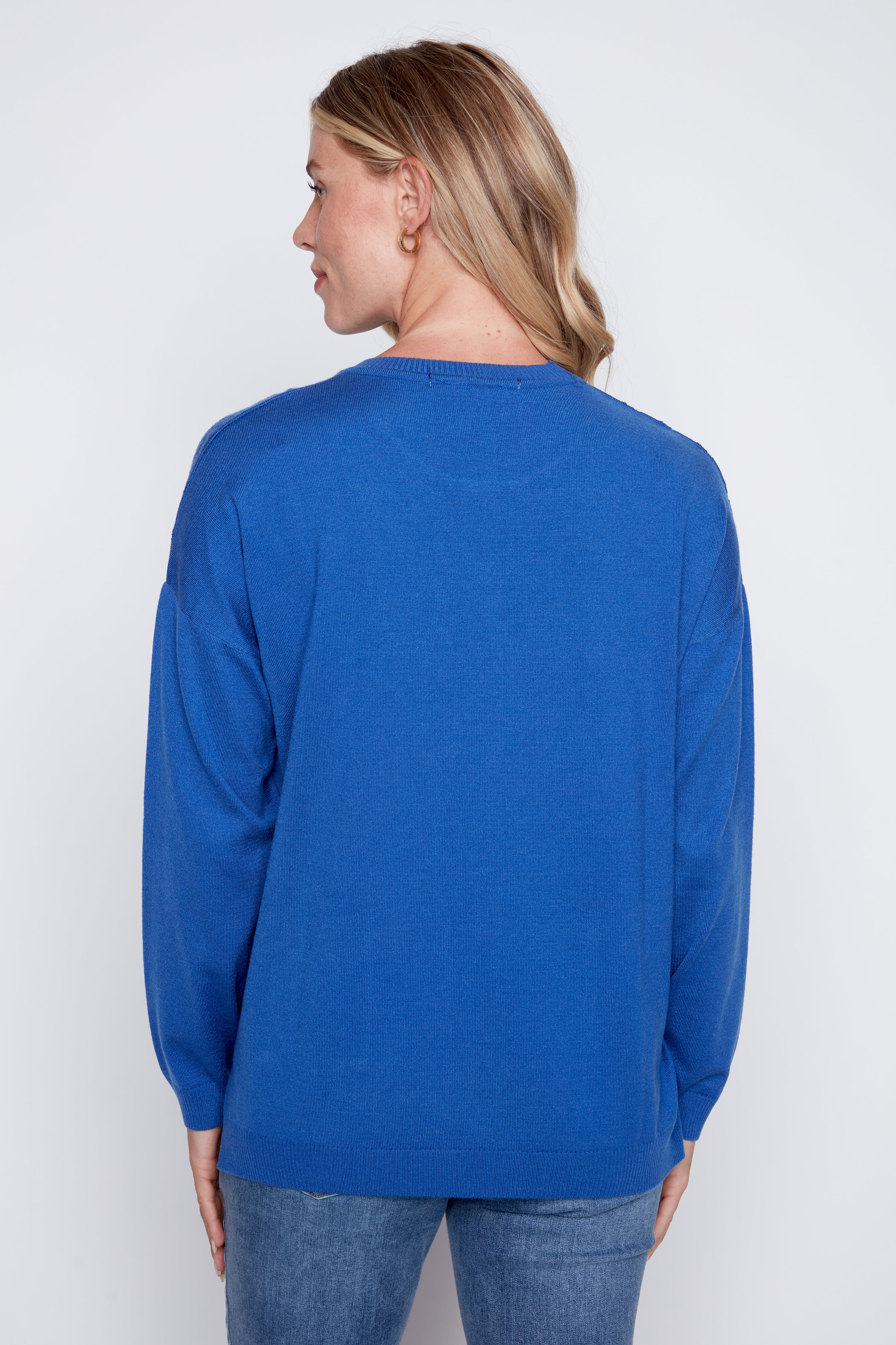 Crochet detail sweater