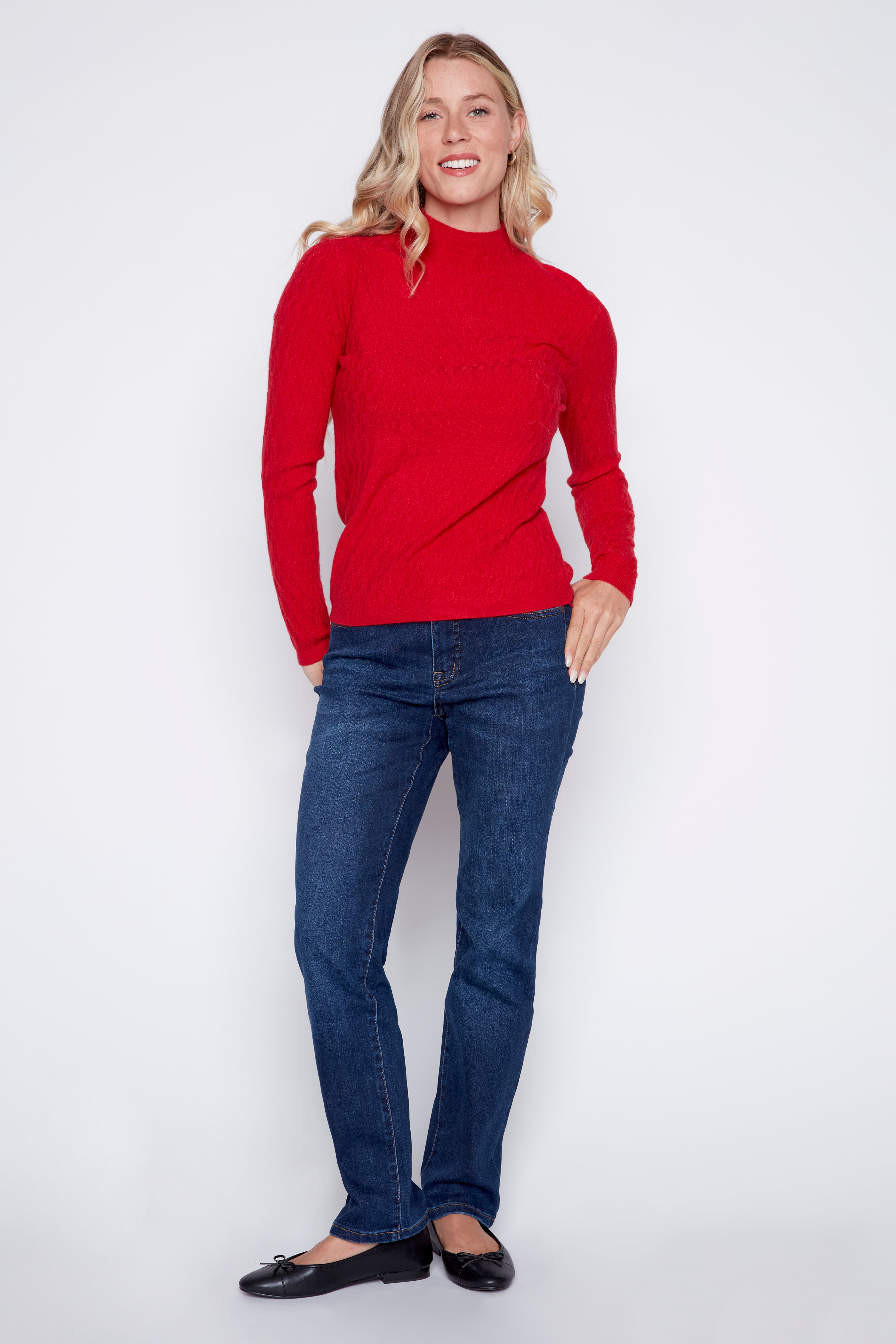 Le pull à mini-torsades