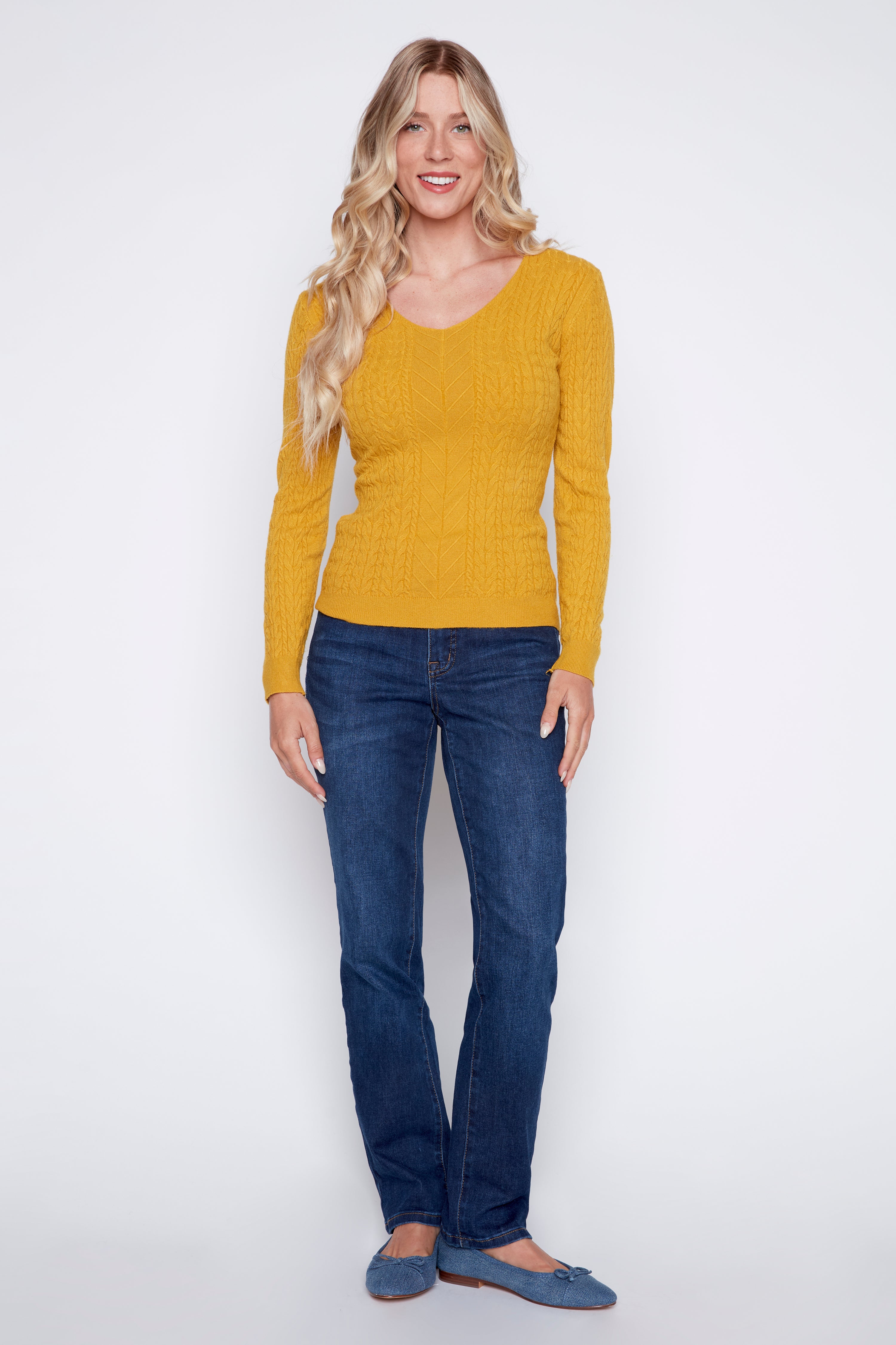 Le pull à mini torsades