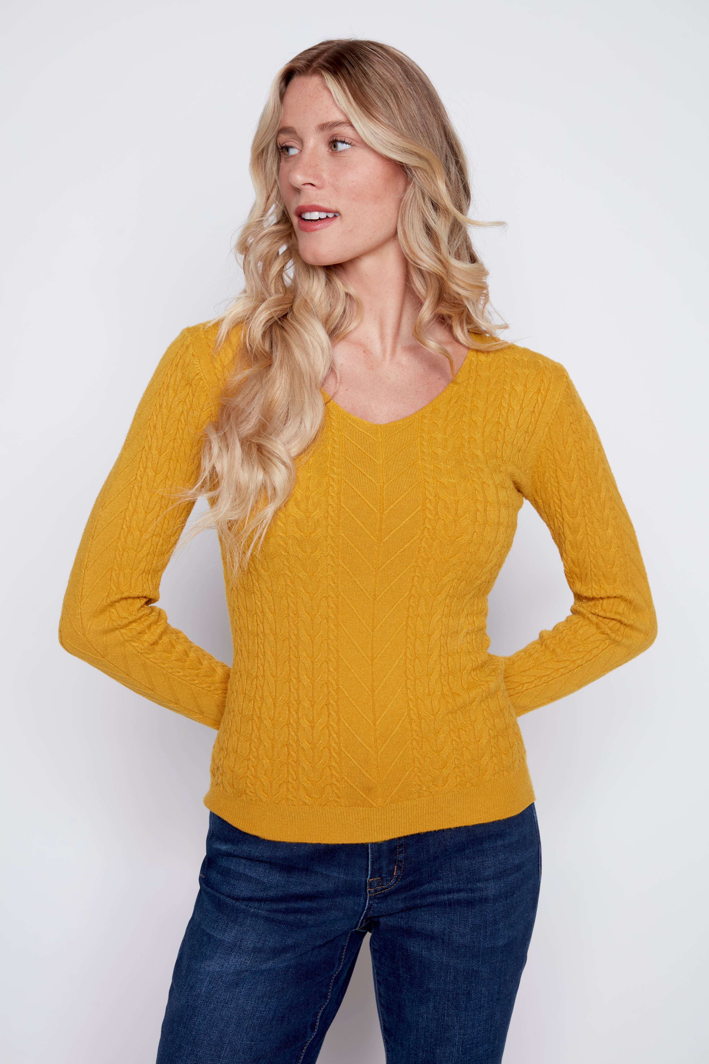 Le pull à mini torsades