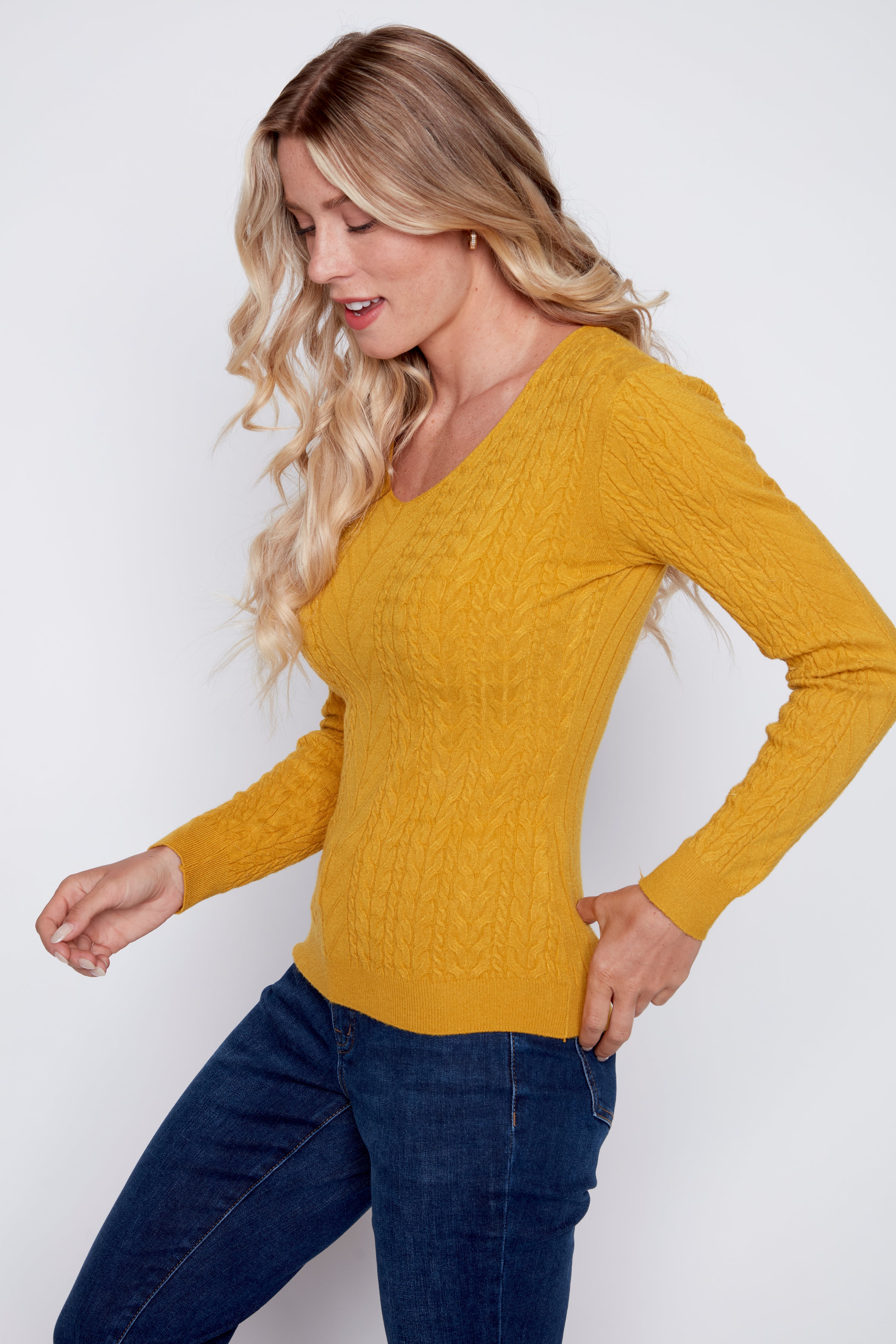 Le pull à mini torsades