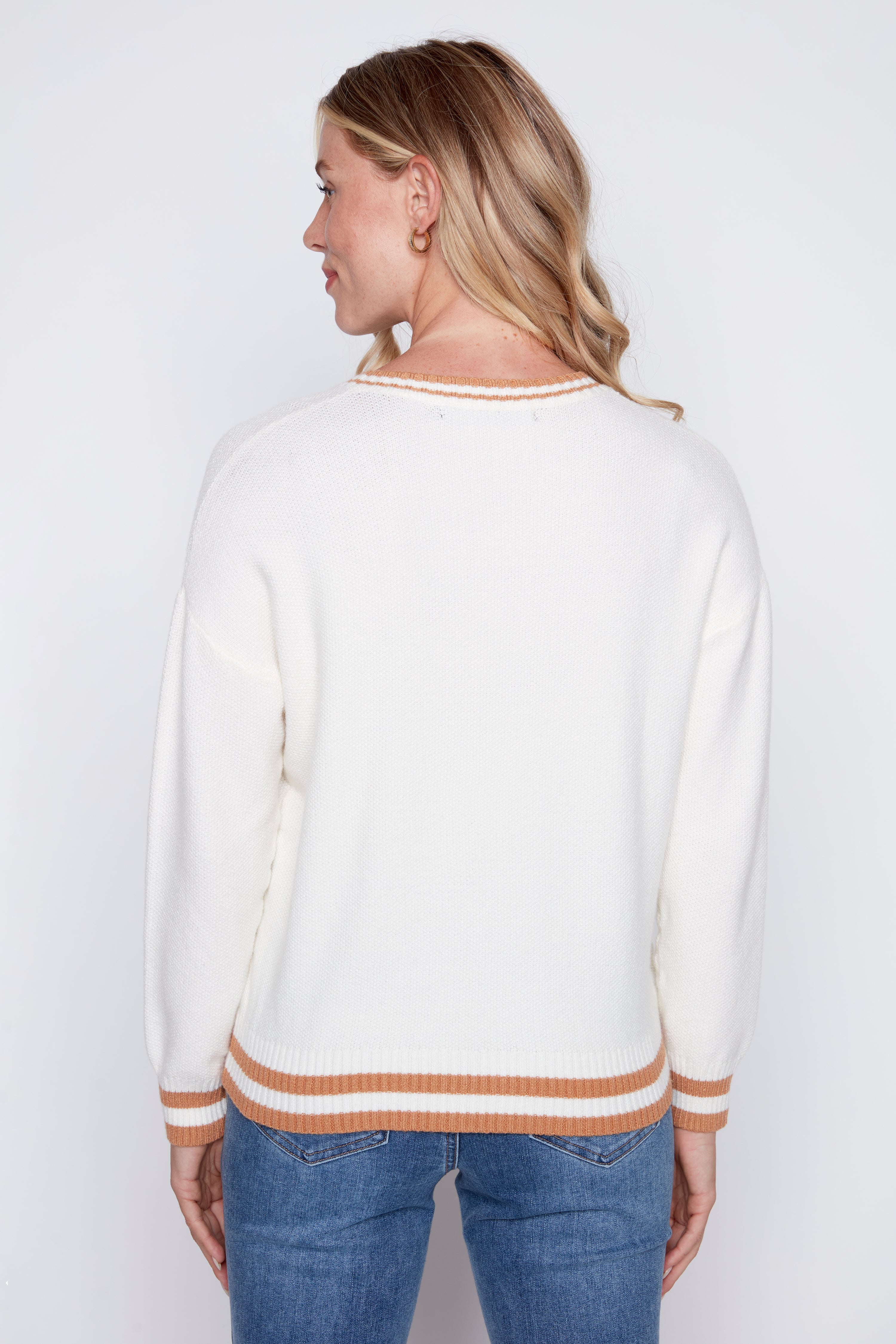 Teddy bear varsity sweater