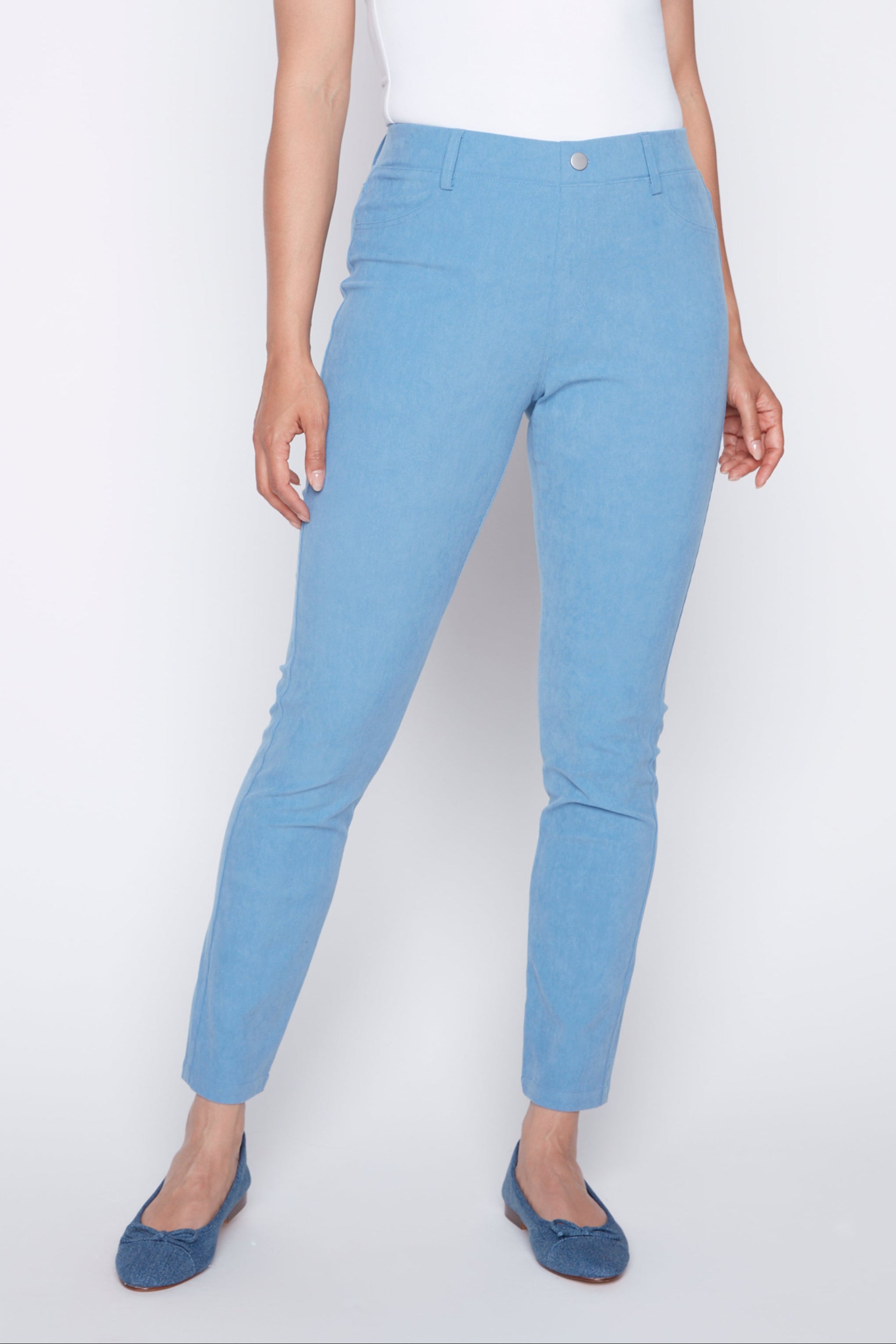 Mini cord pull on pant