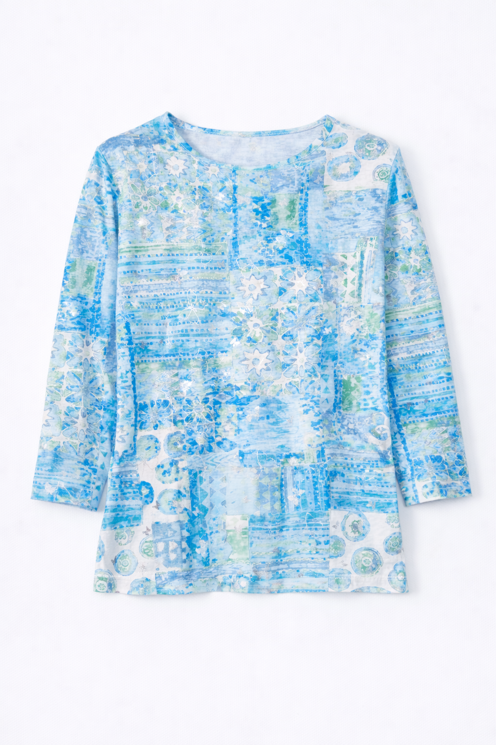 Floral burn out t-shirt