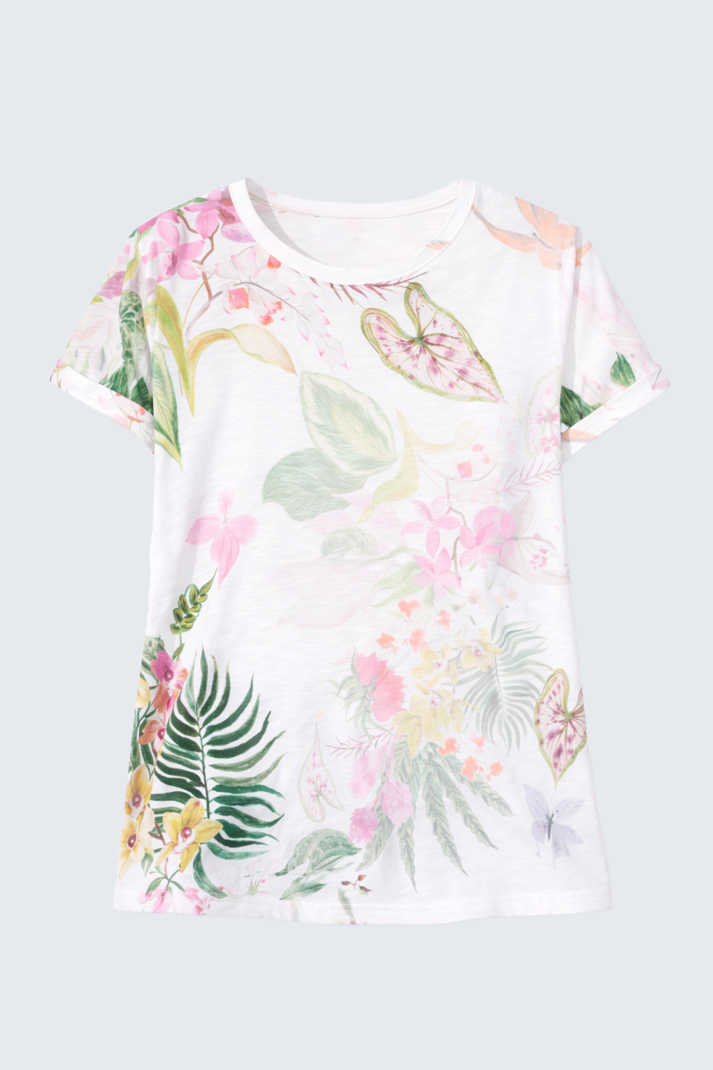 Tropical print t-shirt