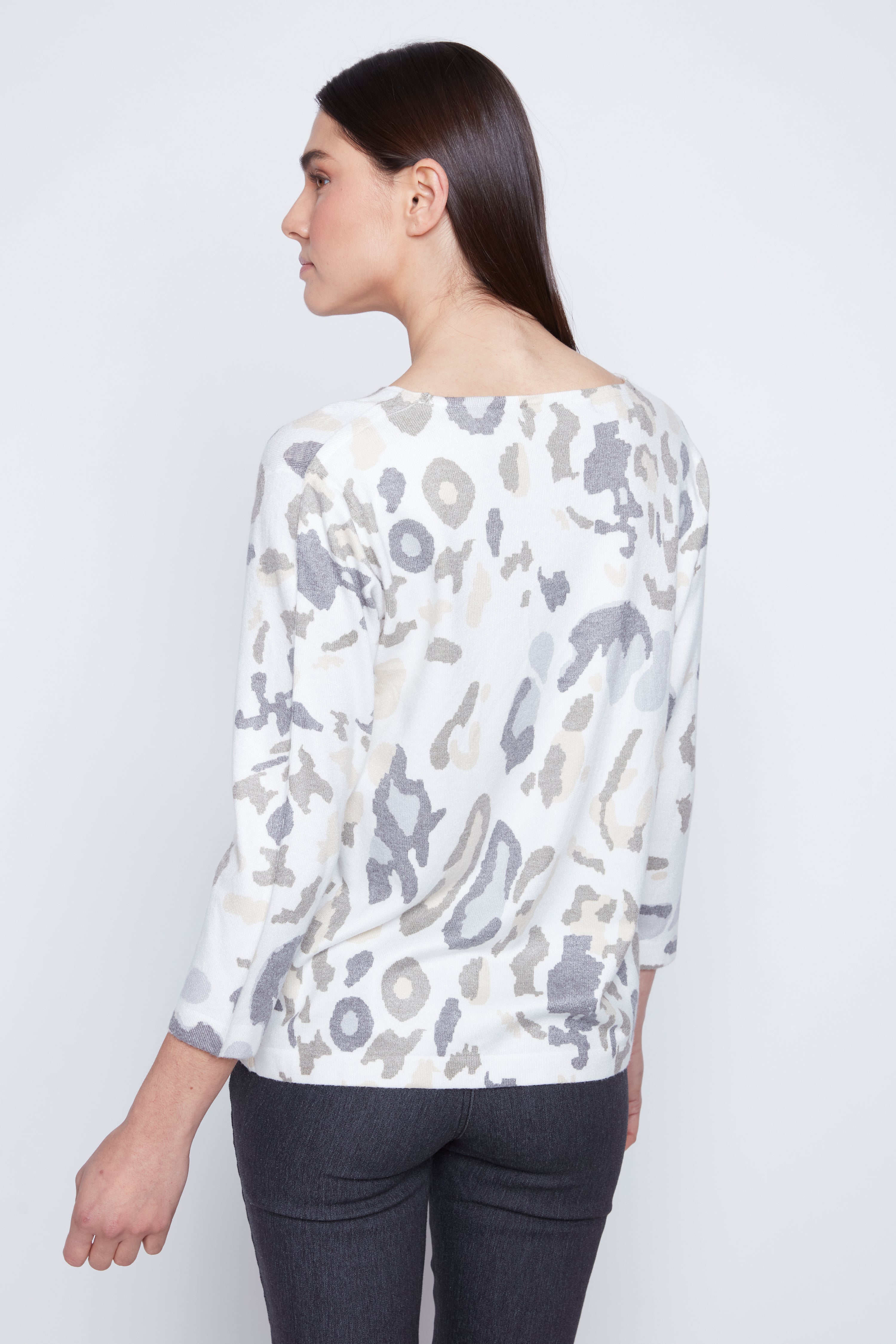 Animal print sweater