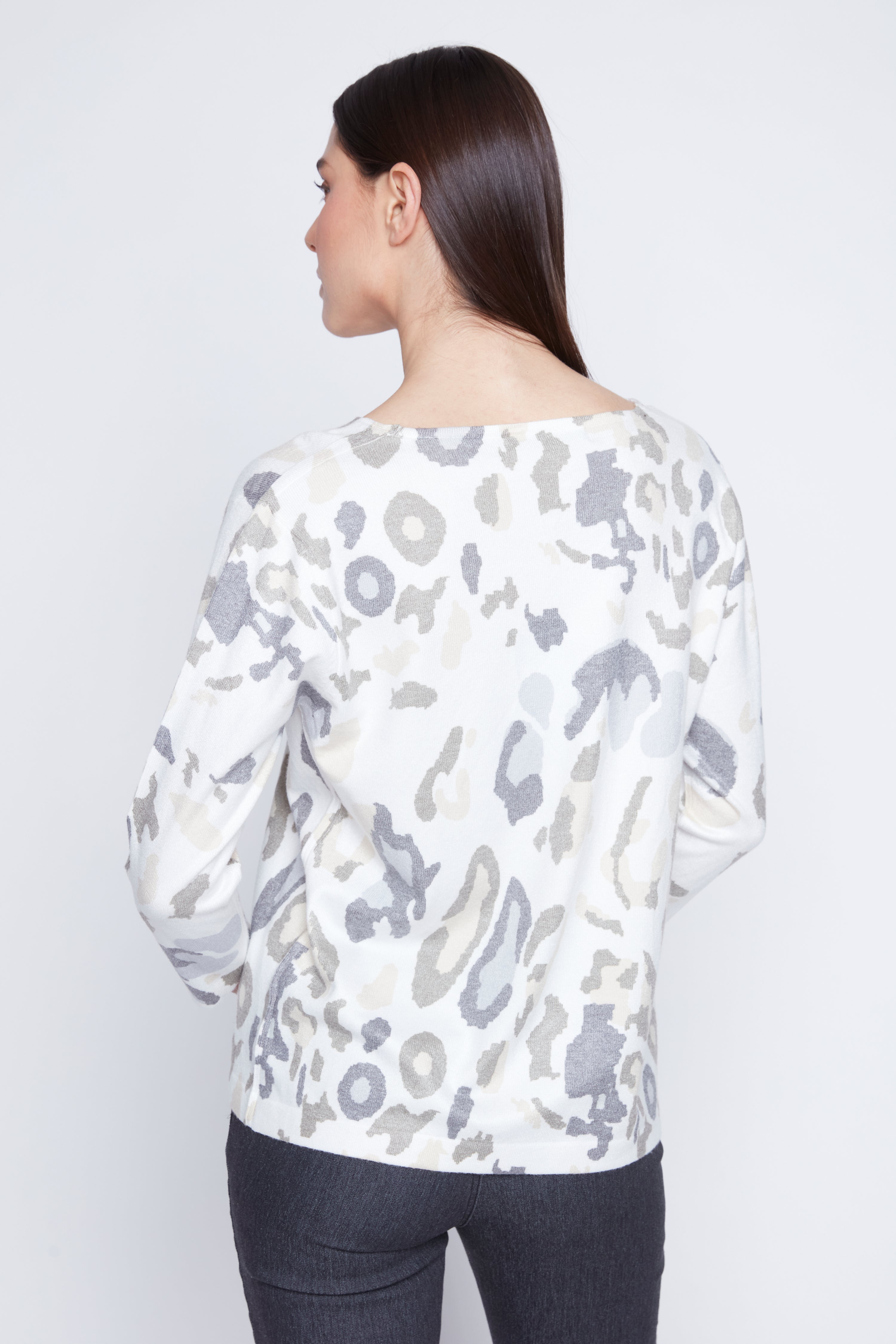 Animal print sweater