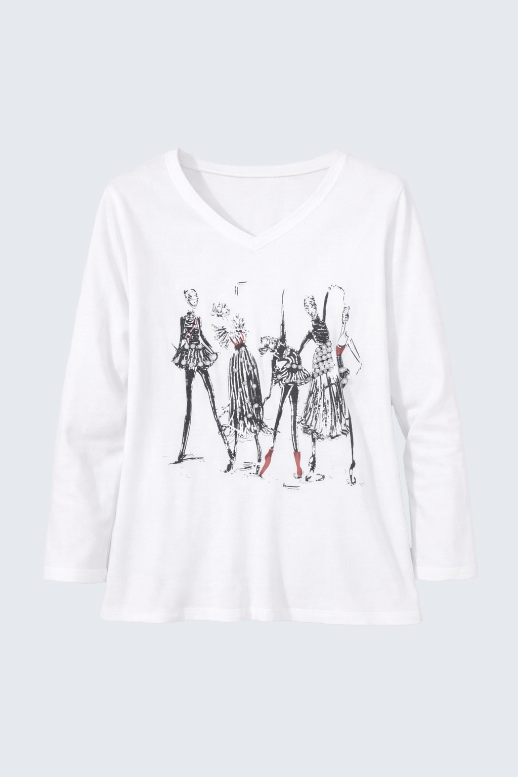 Ballerina print sweater