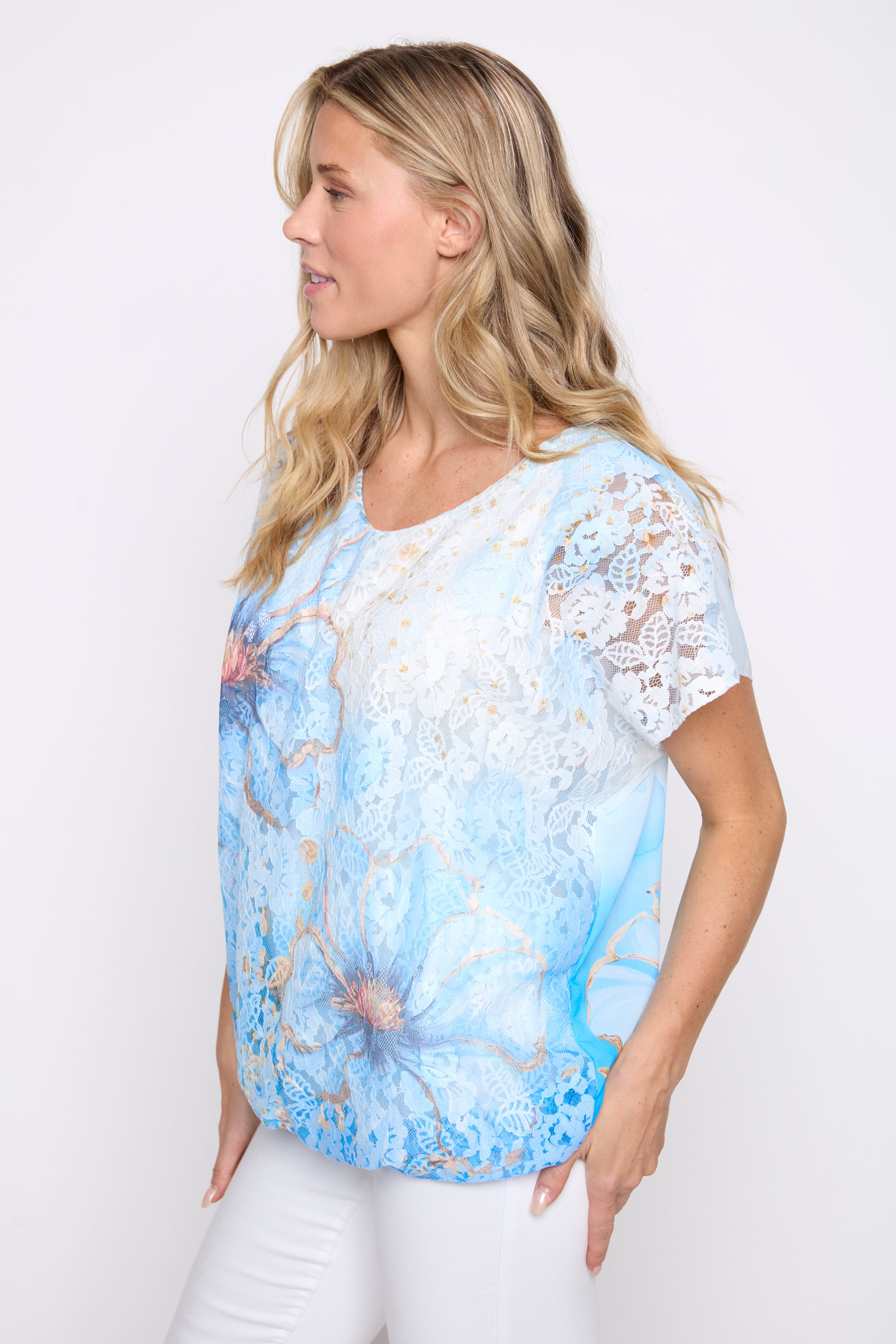 Floral lace top
