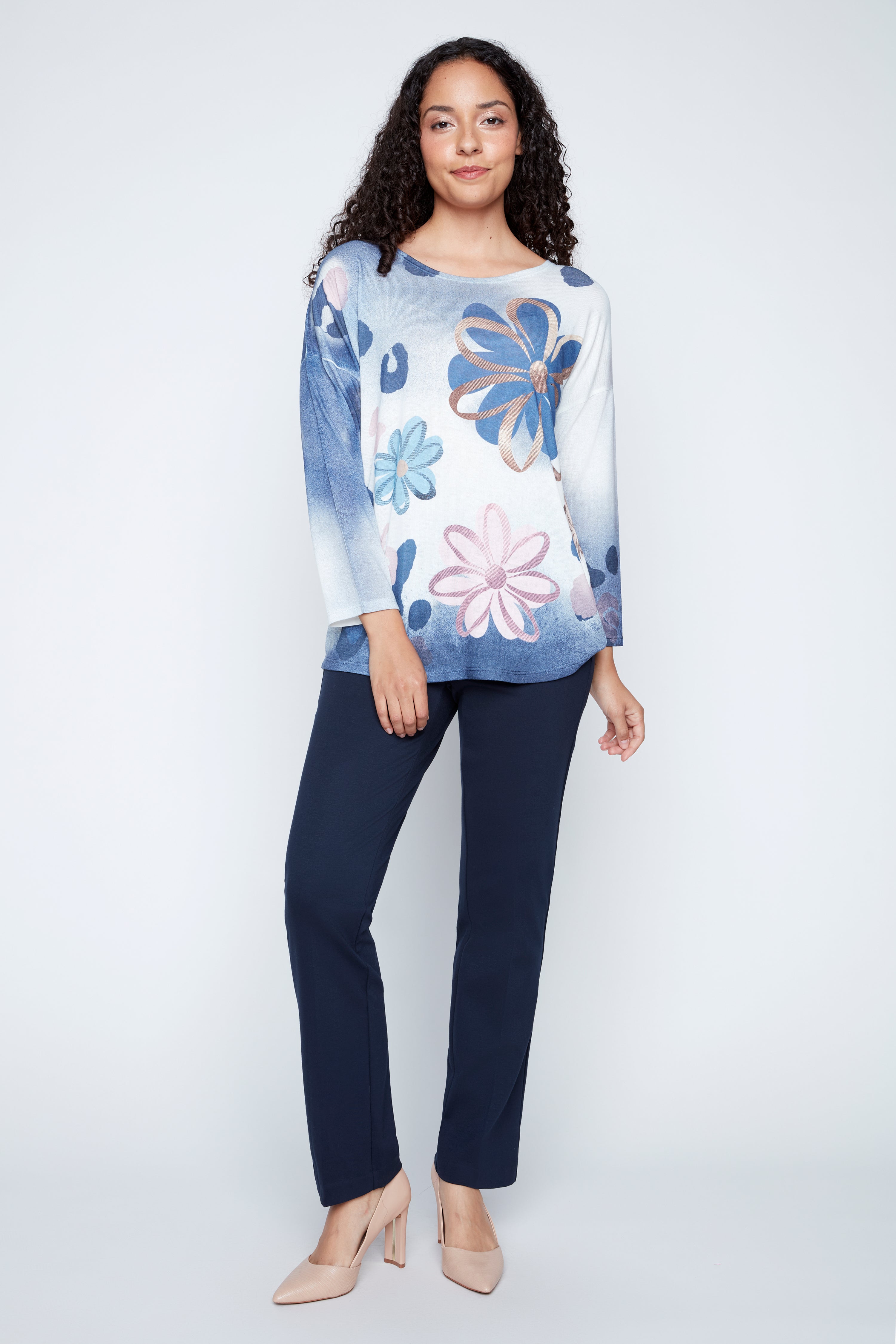 Ombre petal garden top