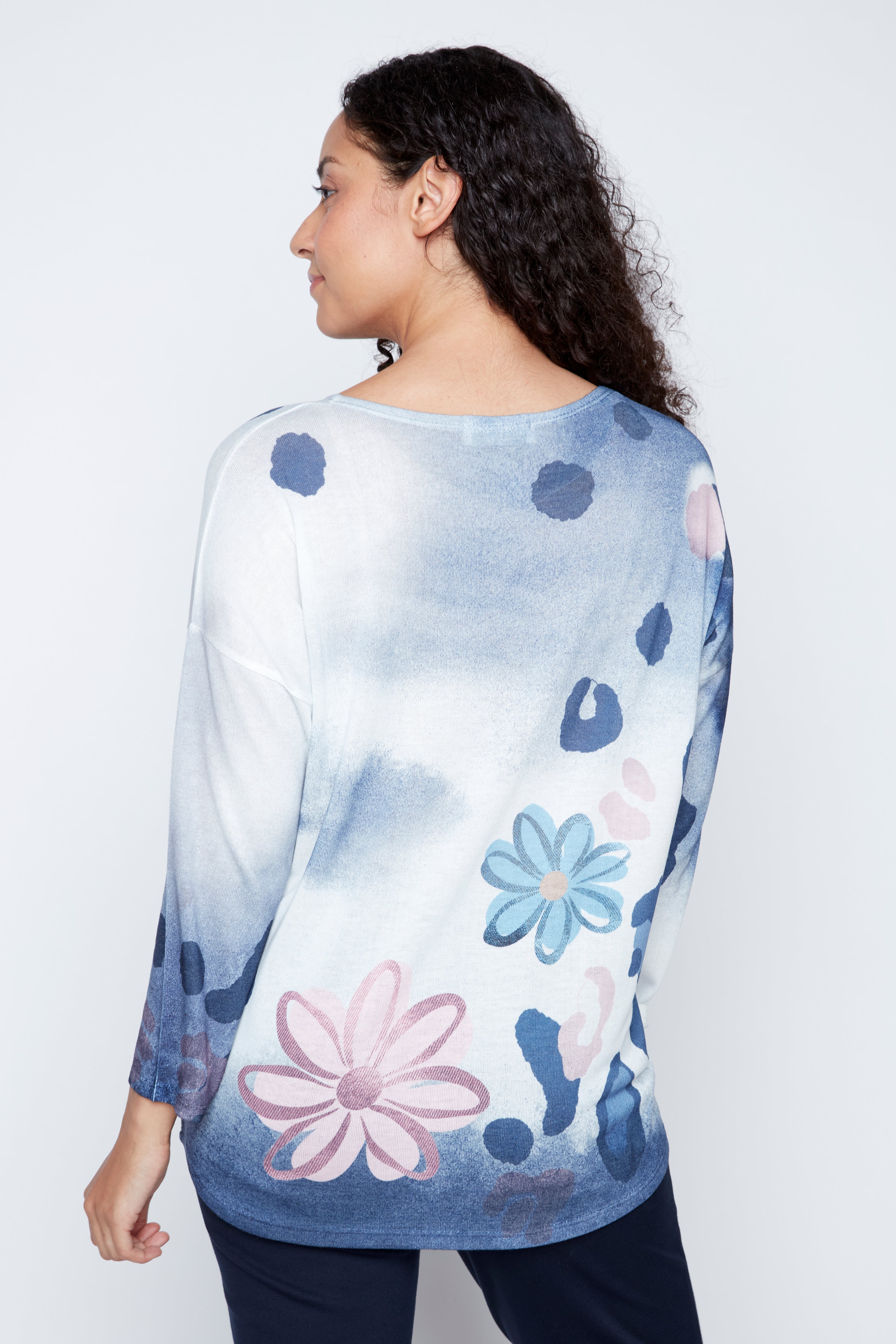 Ombre petal garden top