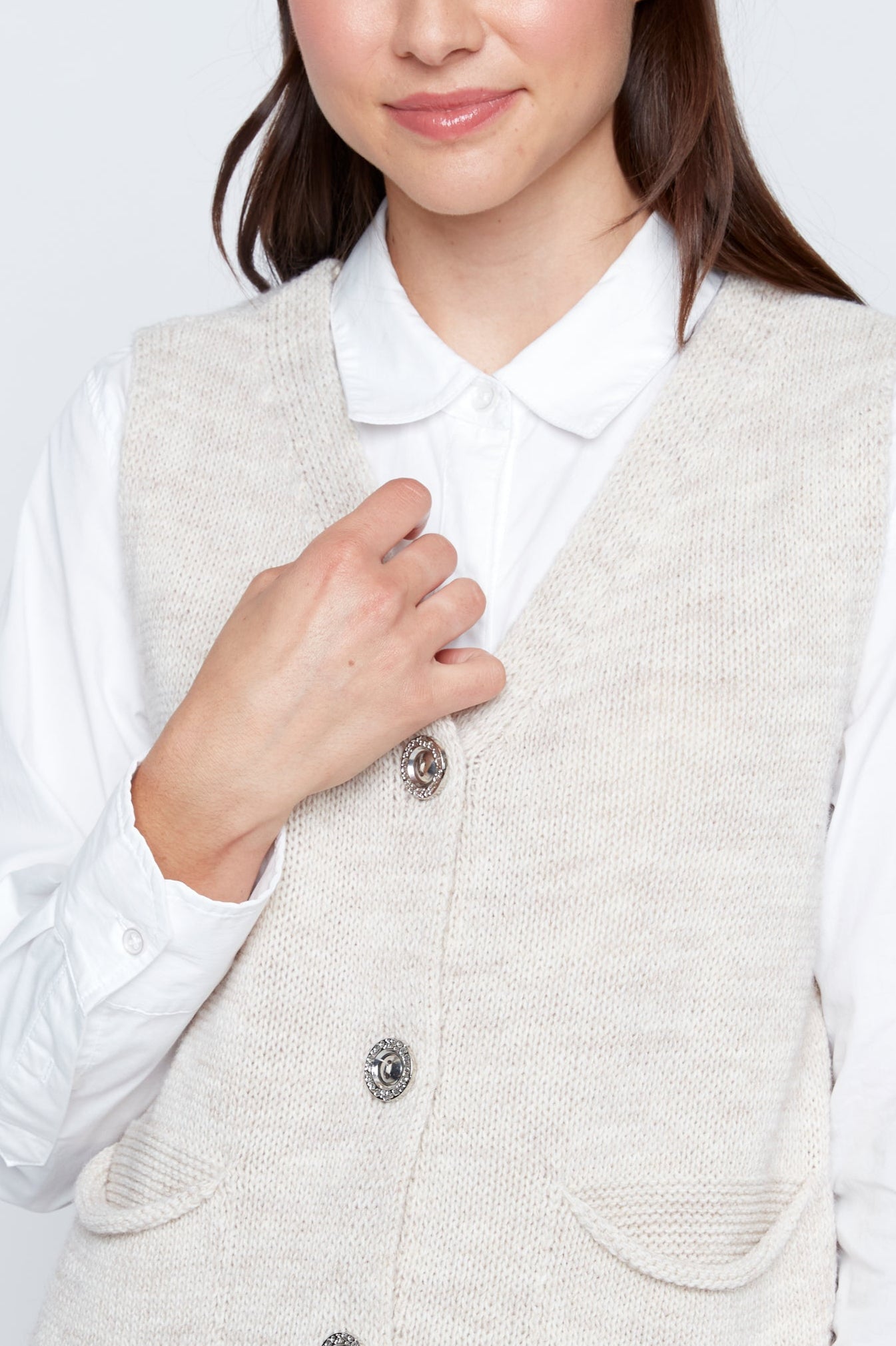 Button front vest