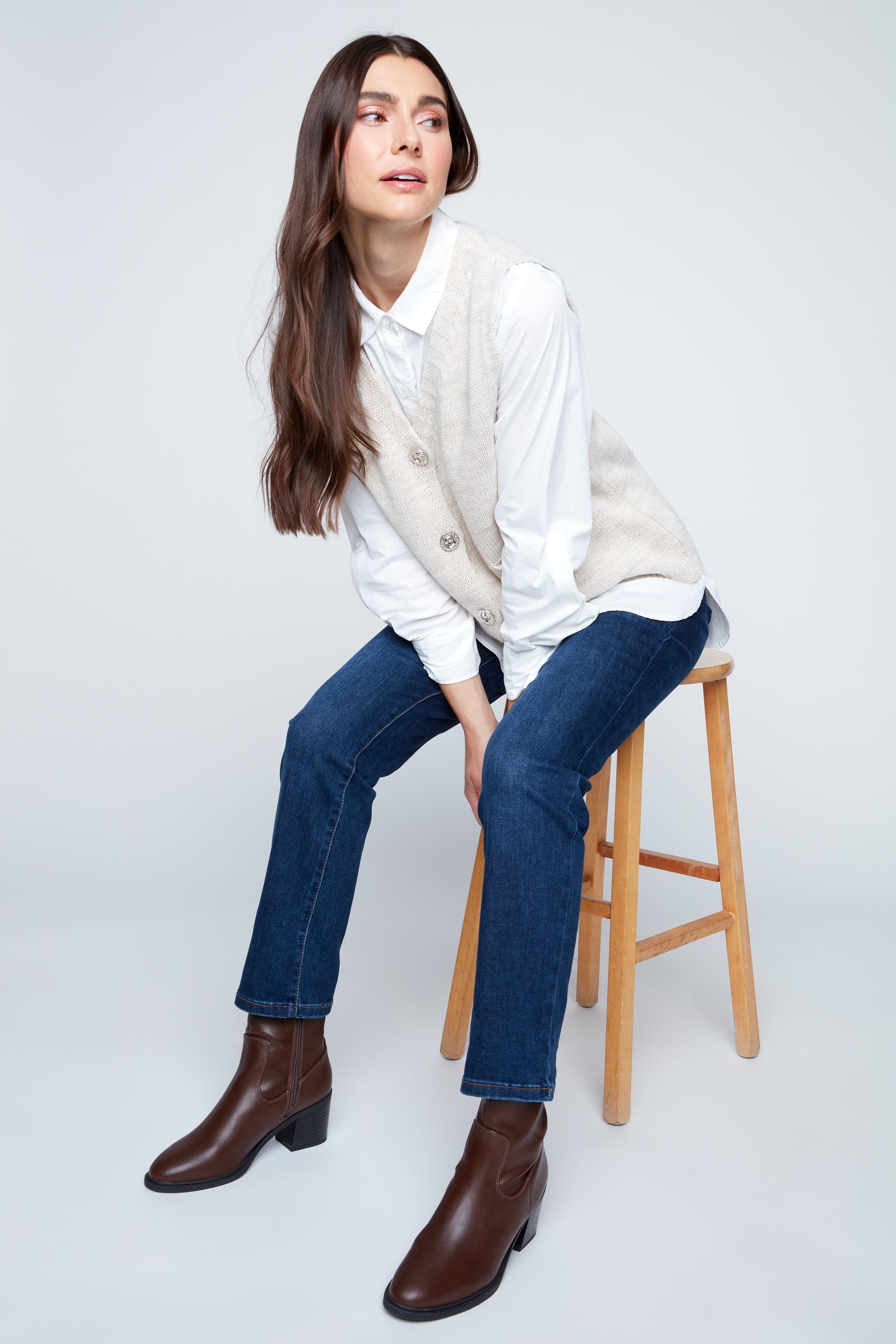 Button front vest