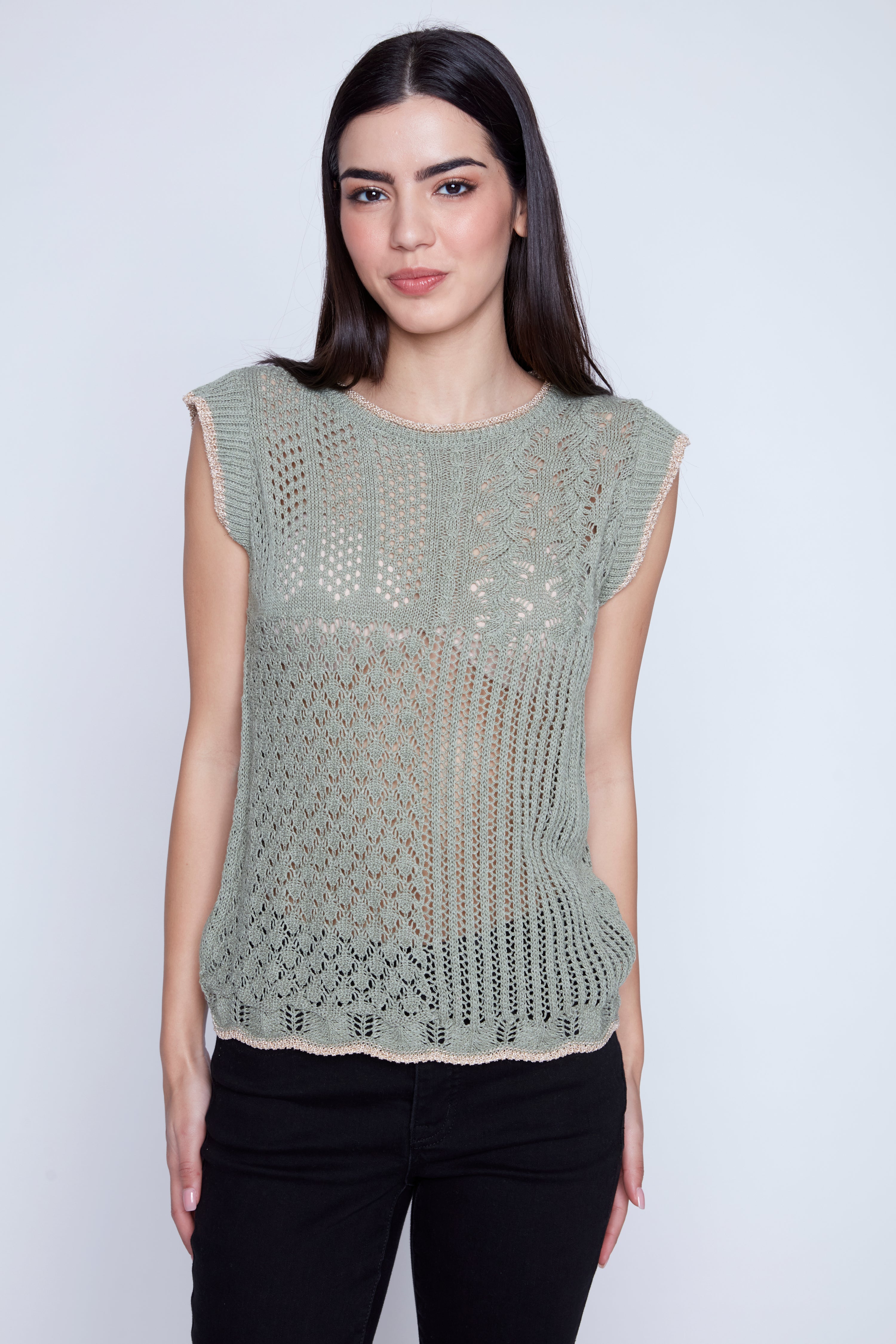 Patchwork crochet sweater