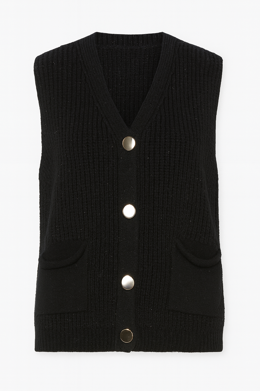 Sweater vest with pockets