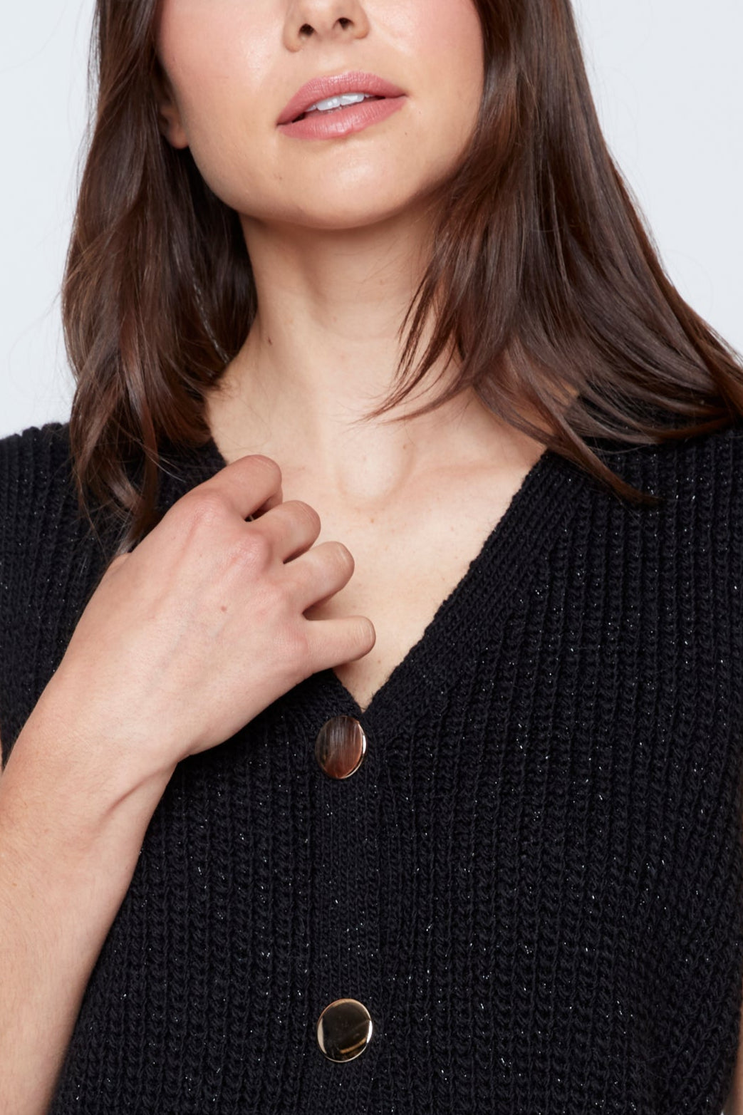 Sweater vest with pockets