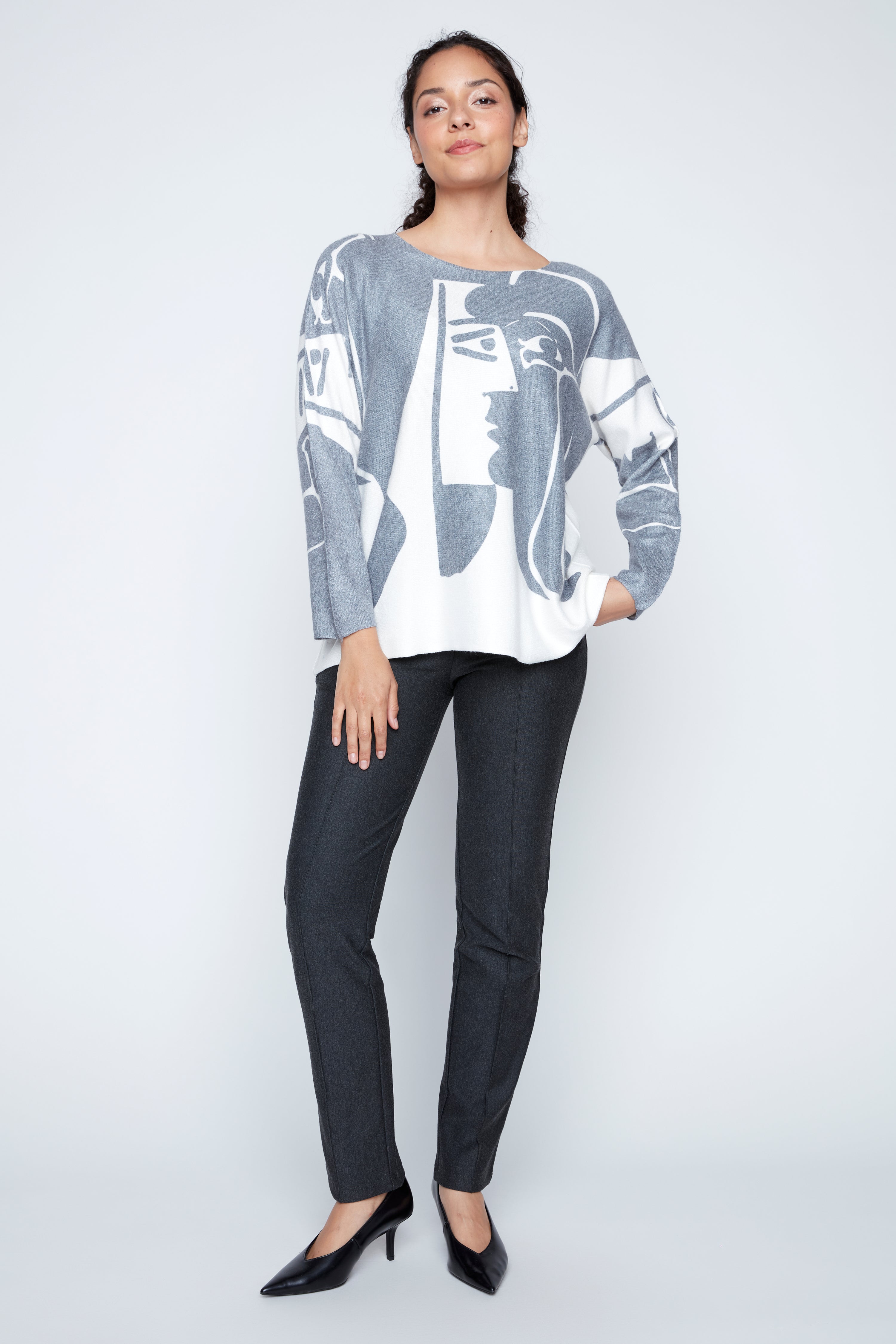 Picasso face sweater